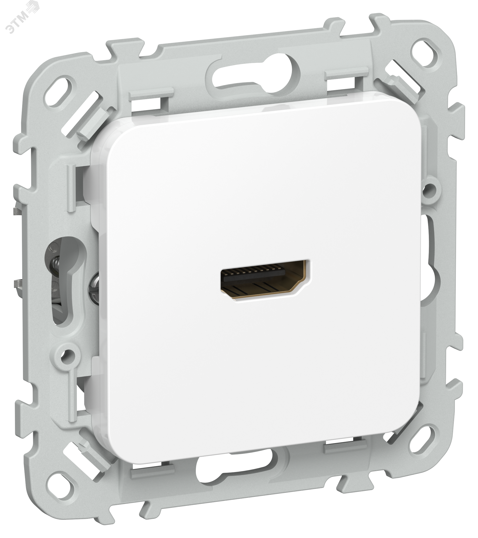 Изображение товара Розетка HDMI IEK FLITE РШДМА-ФлБ белый для мультимедиа интерьера