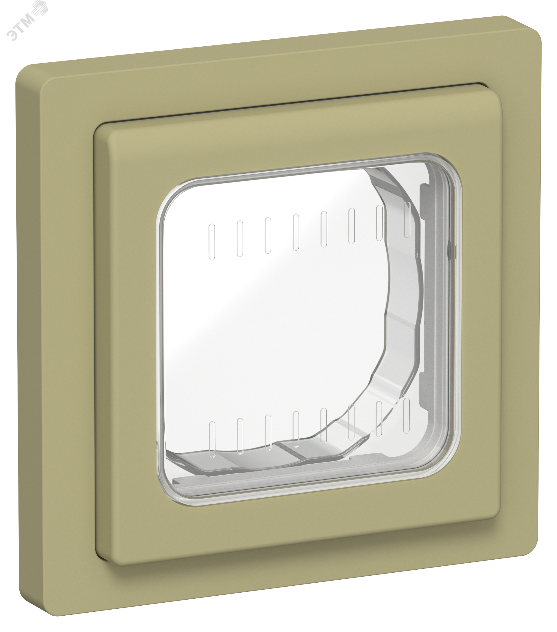 Изображение товара Рамка 1-местная IP55 серии FLITE IEK для электроустановки зеленая