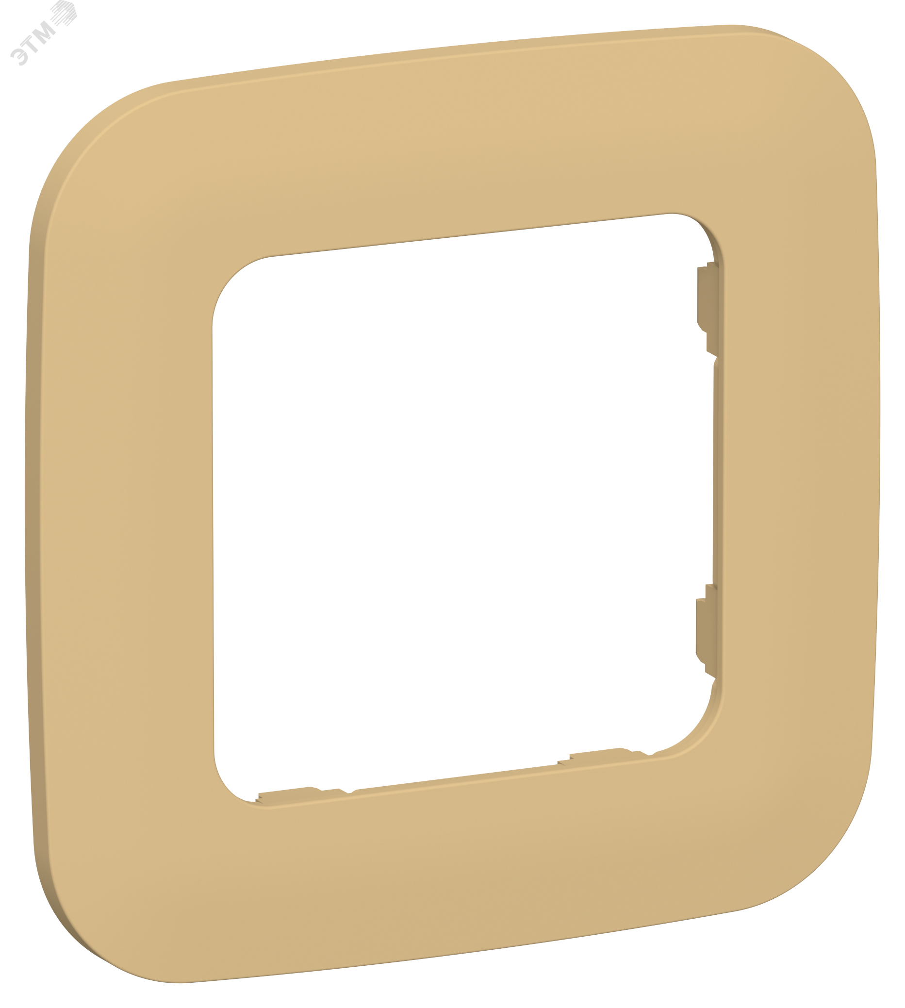 Изображение товара Рамка 1-местная для электросчетчика IEK РУ-1-А-ФлШм коричневая матовая