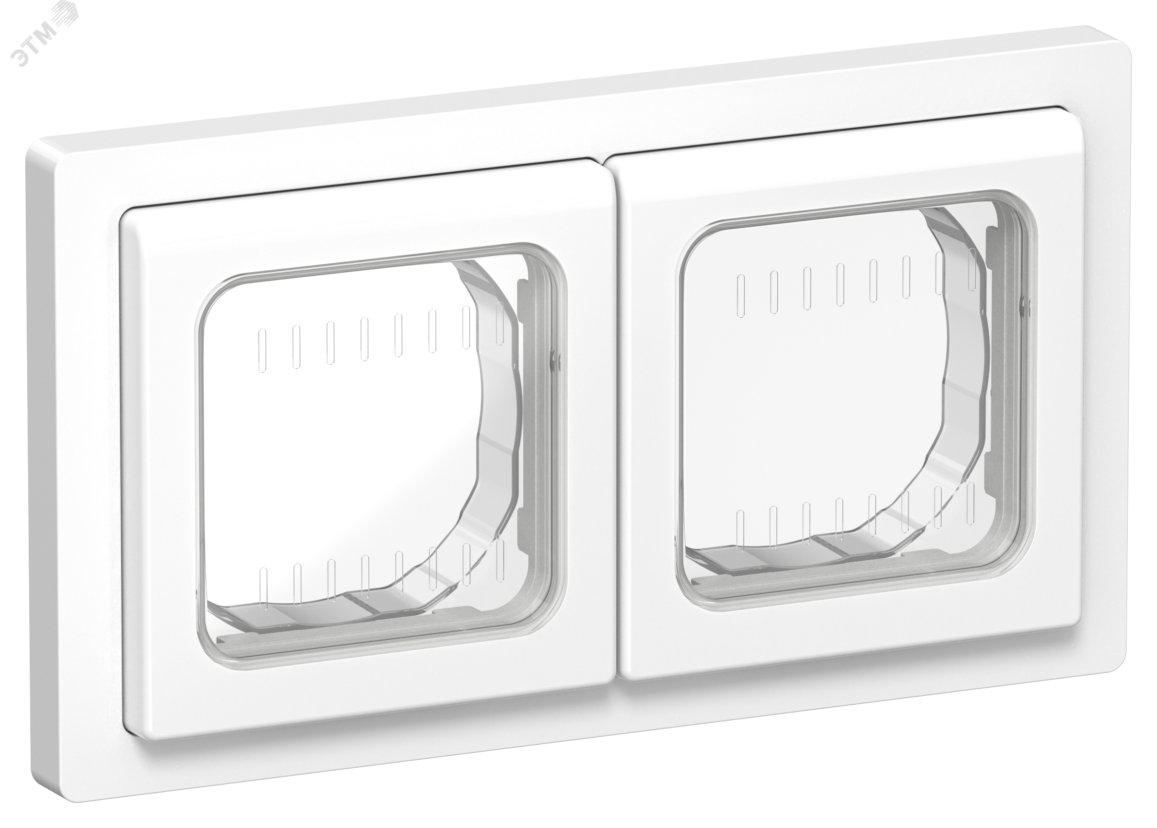Изображение товара Рамка двухместная IP55 серии FLITE производства IEK белая