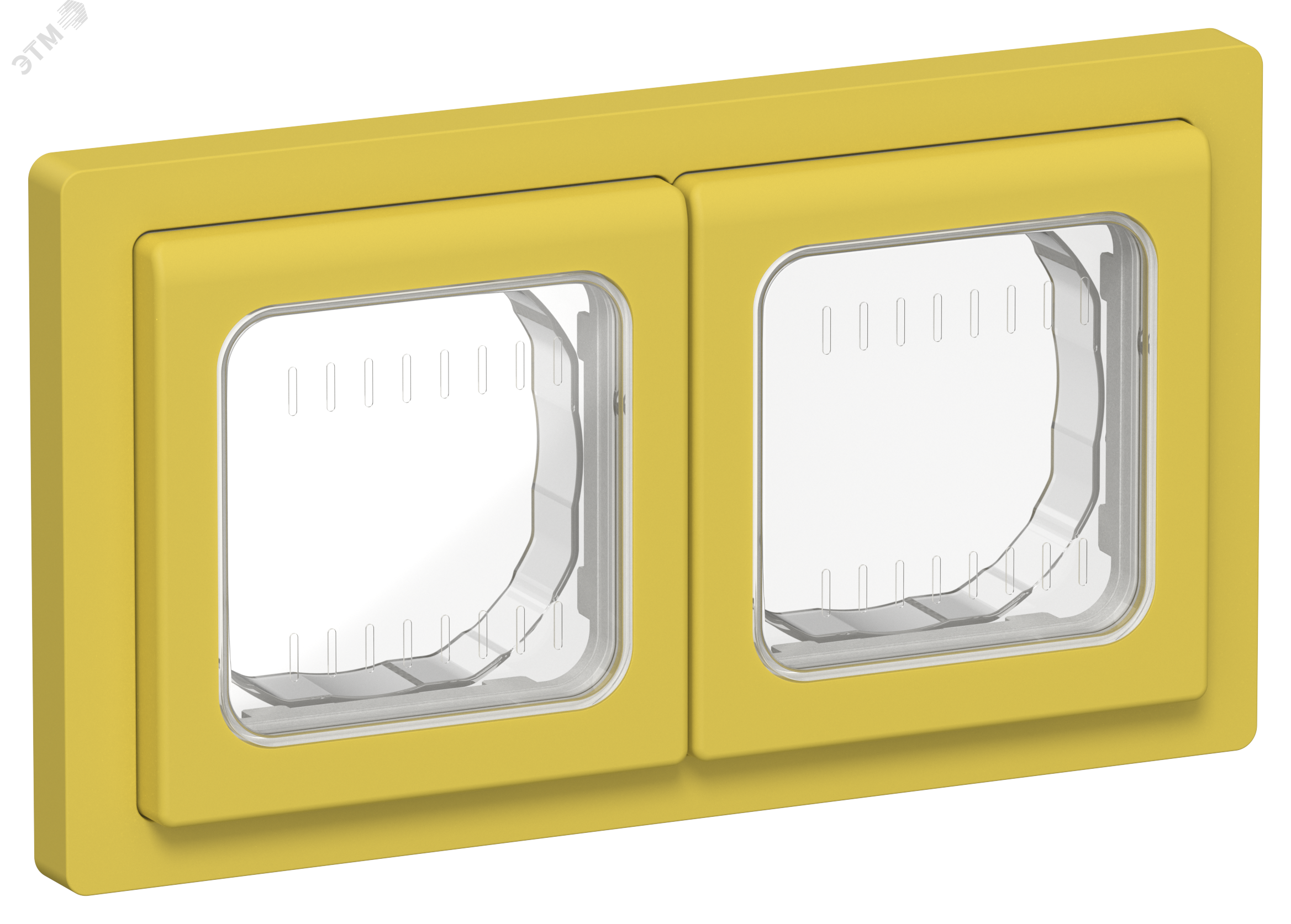 Изображение товара Рамка 2-местная IP55 FLITE Рпро-2-55-ФлЖК желтый карри IEK