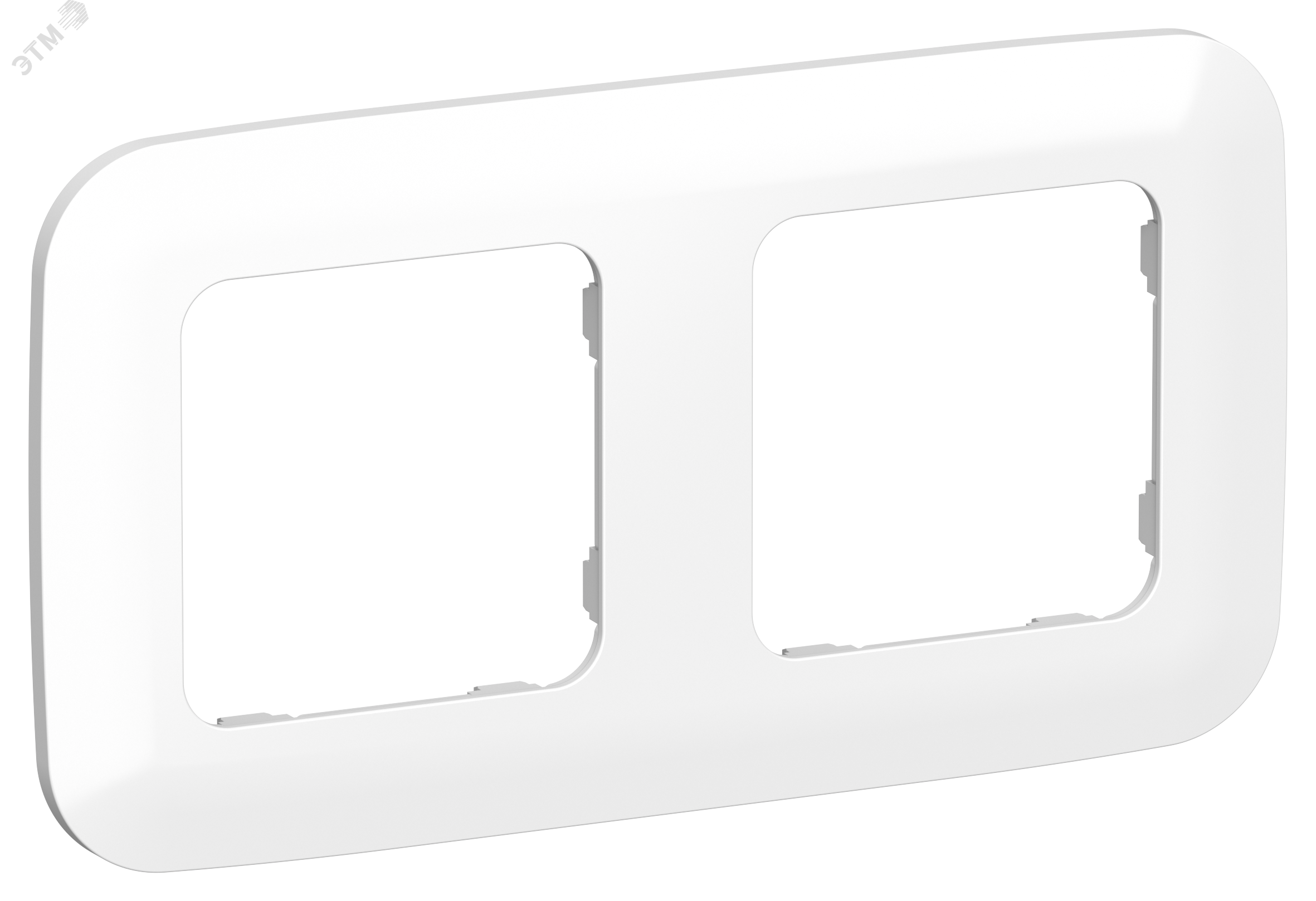 Изображение товара Двухместная рамка FLITE ARTISTIC РУ-2-А-ФлБ белая от IEK