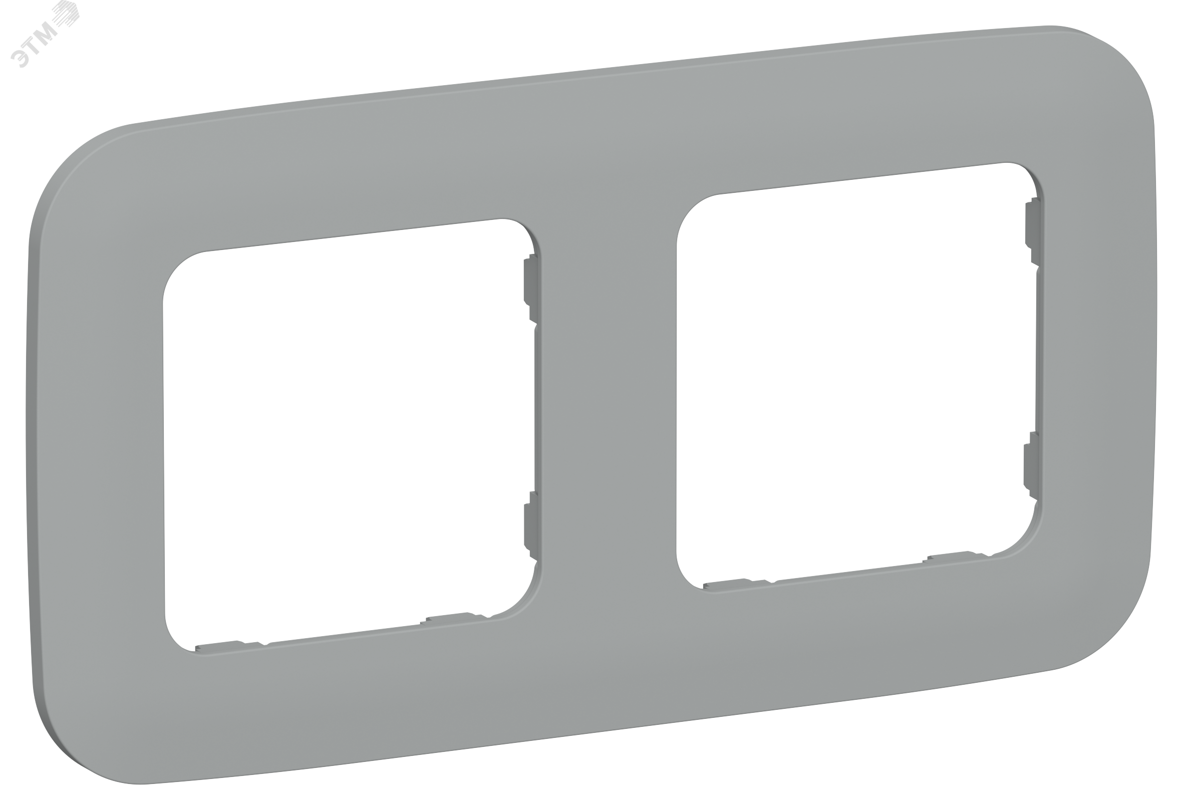 Изображение товара Рамка двухместная RУ-2-А-ФлС серый IEK для электроустановочных устройств