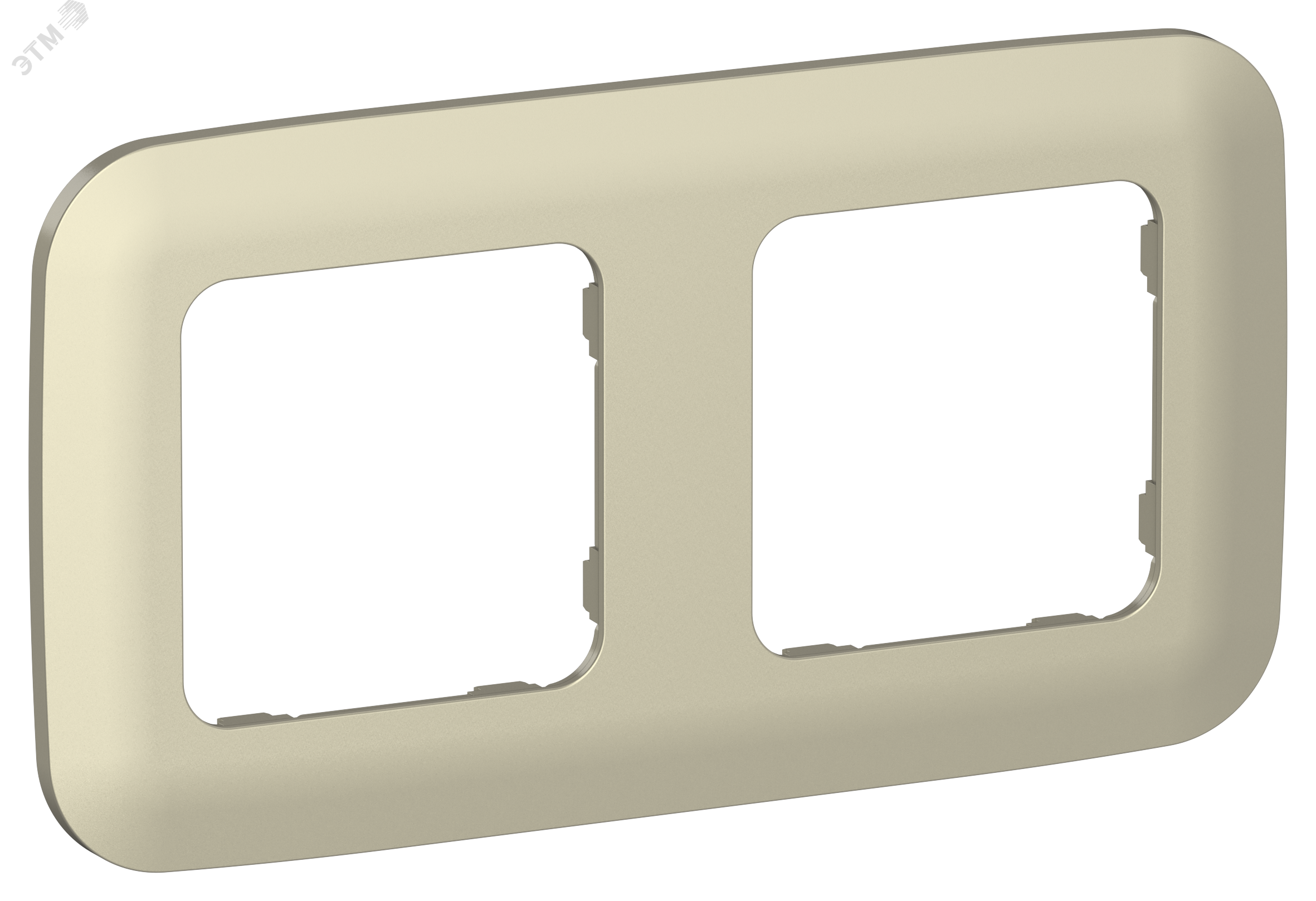 Изображение товара FLITE ARTISTIC Рамка 2-местная РУ-2-А-ФлШ шампань IEK (шт)