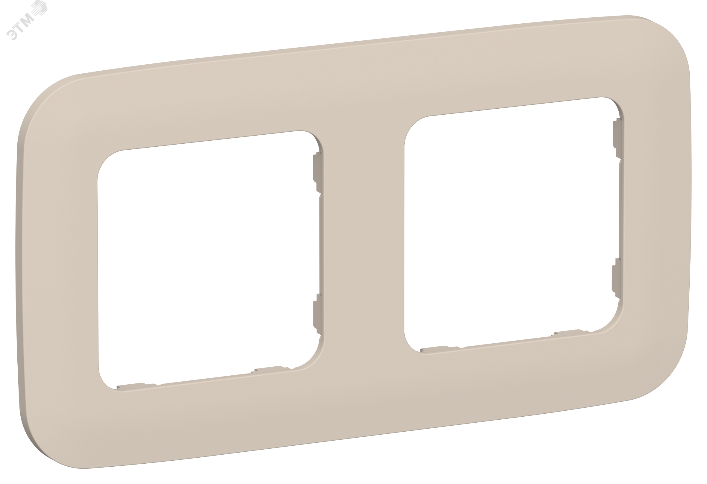 Изображение товара Рамка FLITE ARTISTIC 2-местная РУ-2-А-ФлЛ бежевый матовый из льна