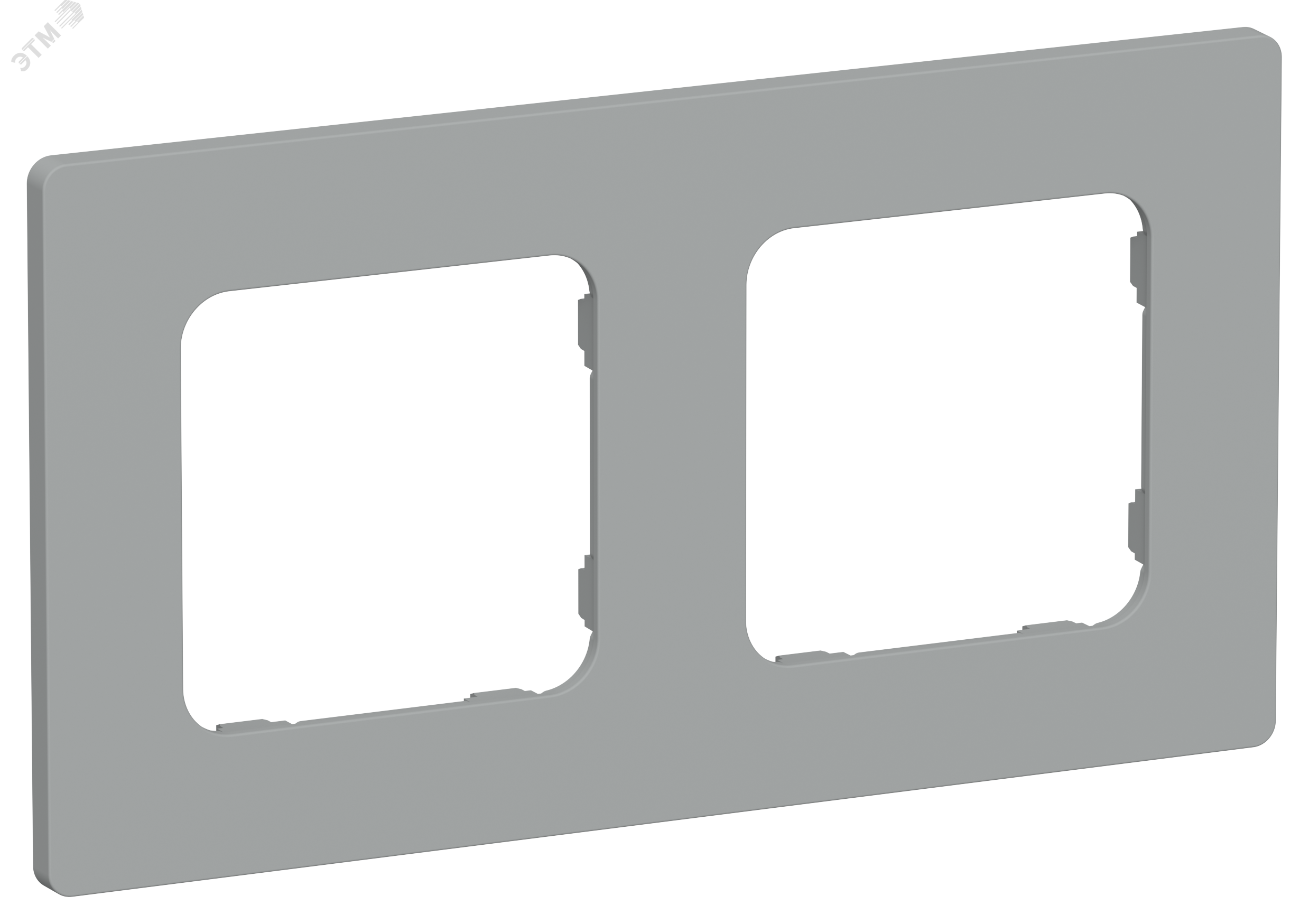 Изображение товара FLITE CLASSIC Рамка 2-местная РУ-2-К-ФлС серый IEK (шт)