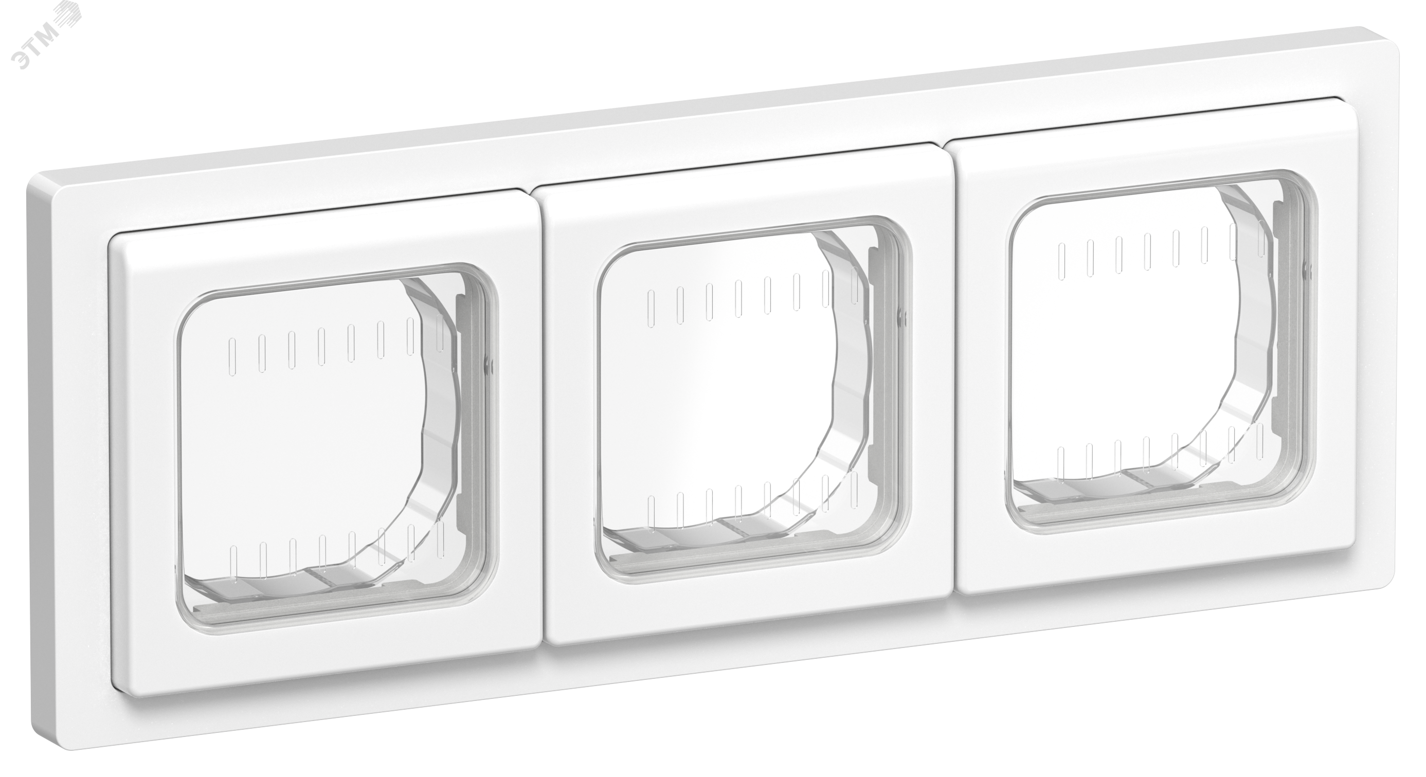 Изображение товара Рамка 3-местная IP55 серии FLITE белая IEK для электросетей