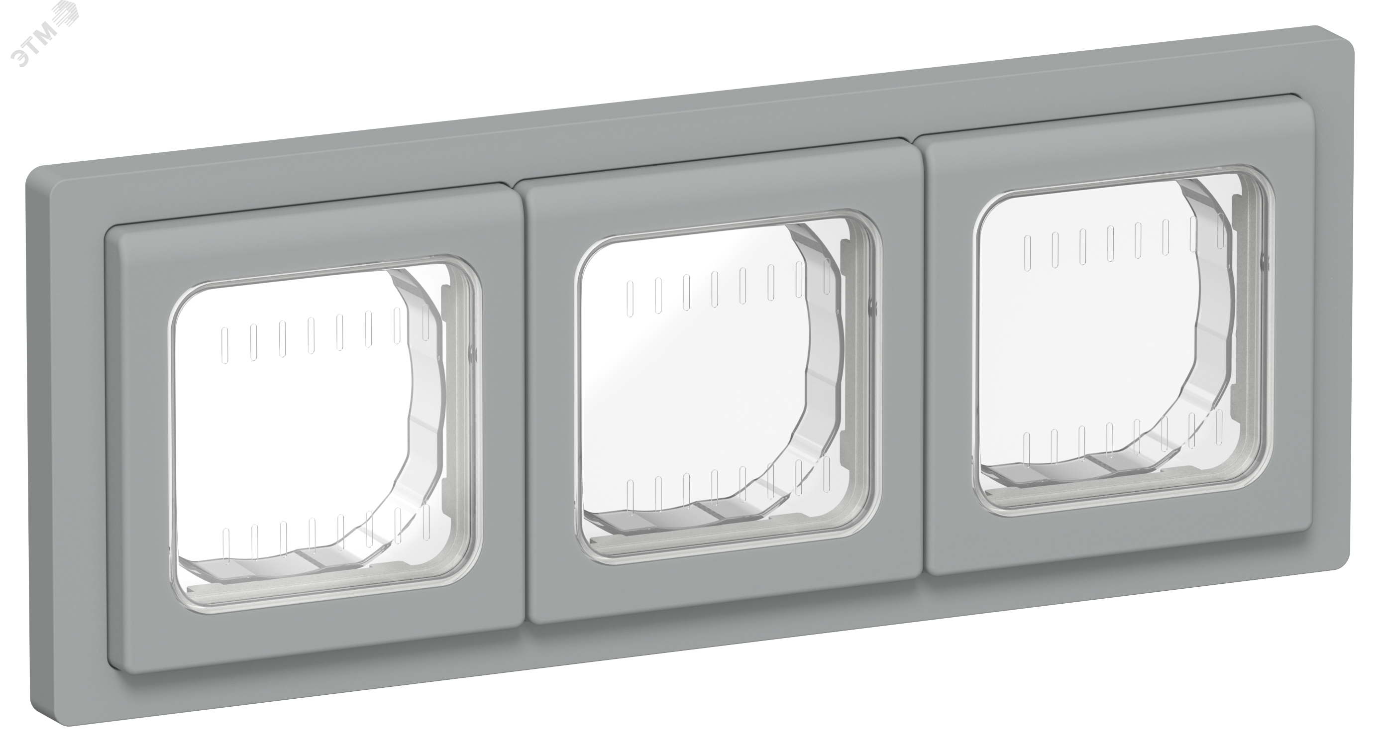 Изображение товара Рамка 3-местная IP55 серия FLITE серый IEK