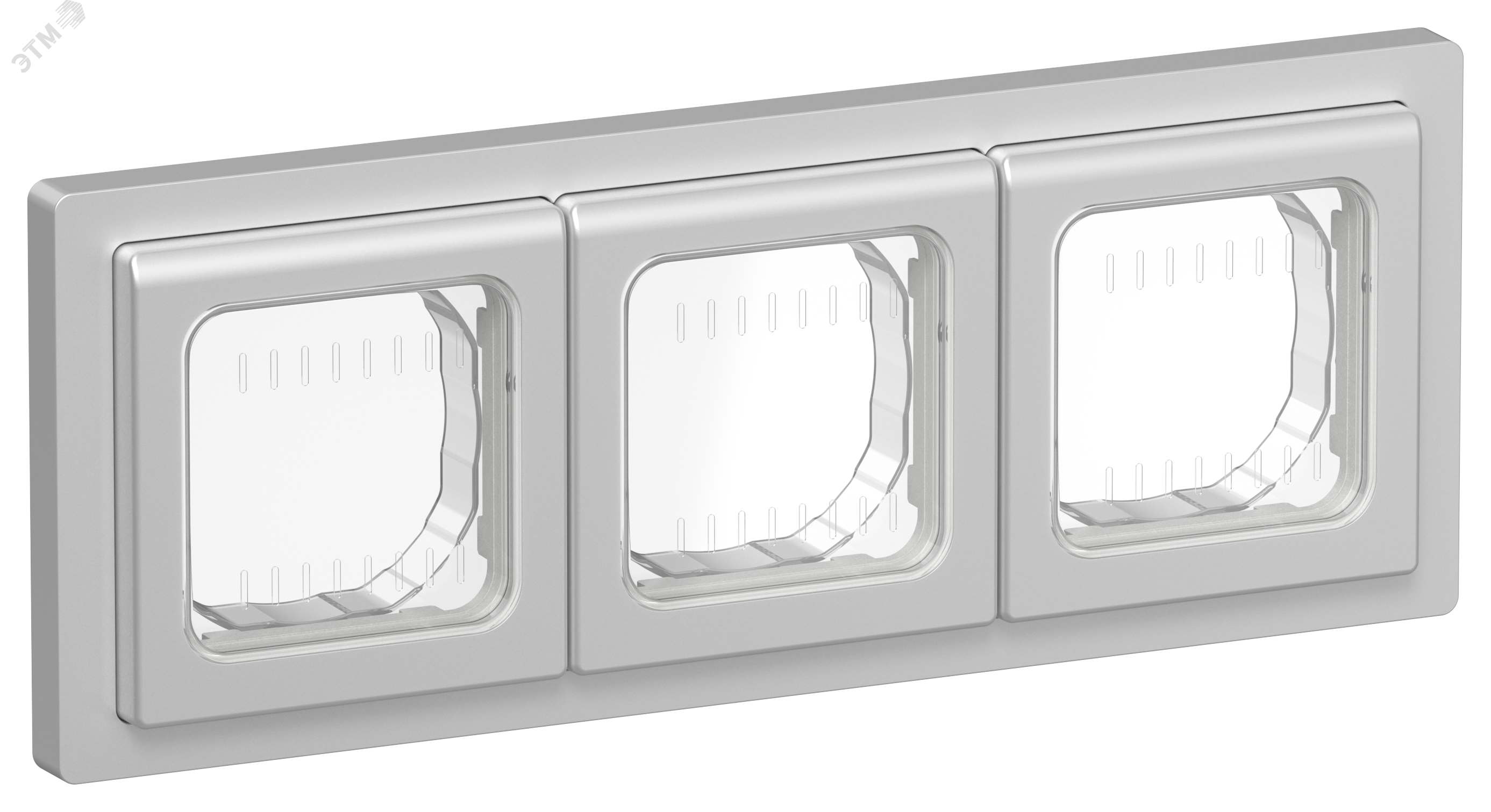 Изображение товара Рамка 3-местная IP55 серия FLITE алюминий IEK для электромонтажа