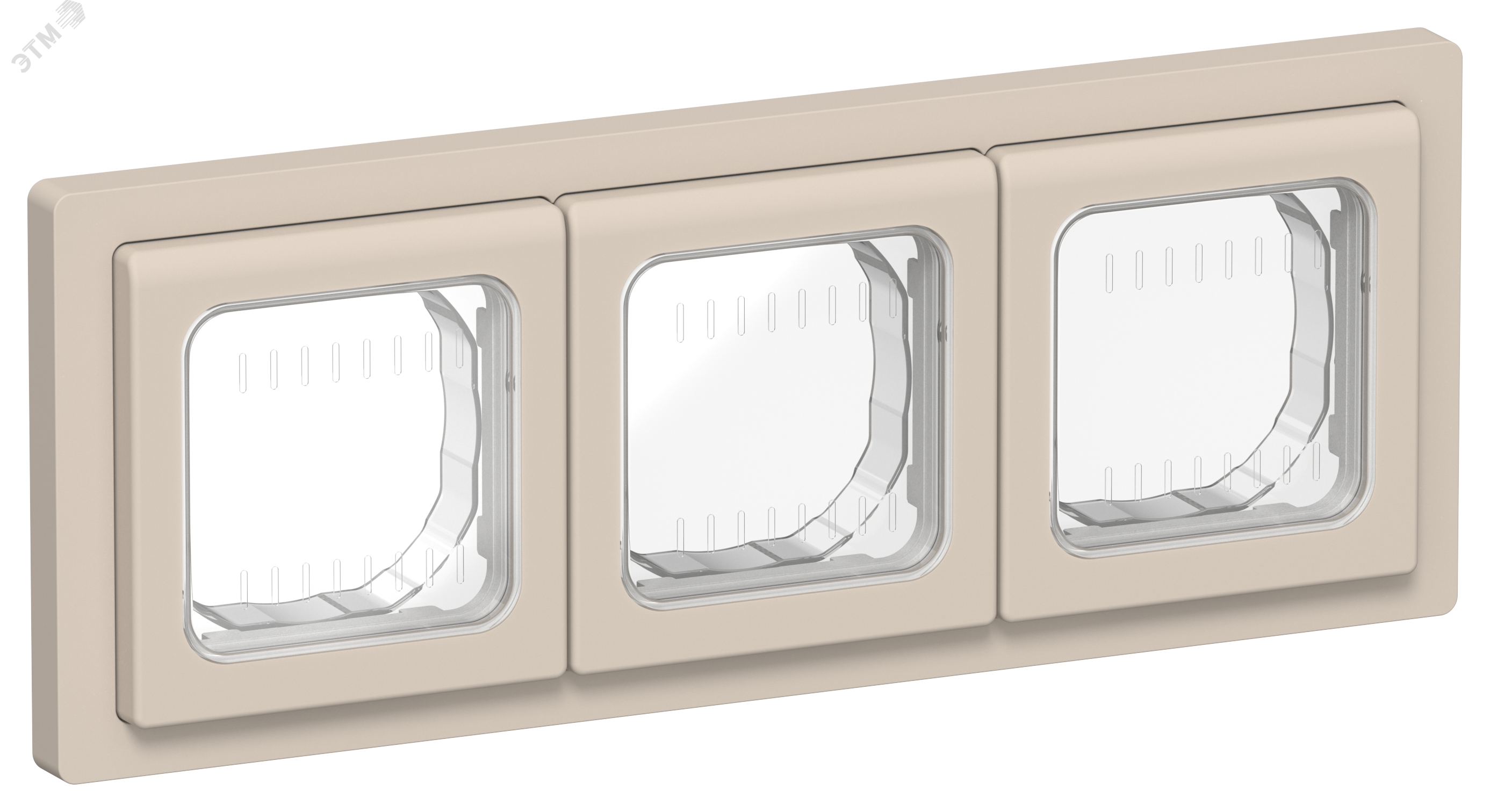 Изображение товара FLITE Рамка 3-местная IP55 от IEK - стиль и функциональность