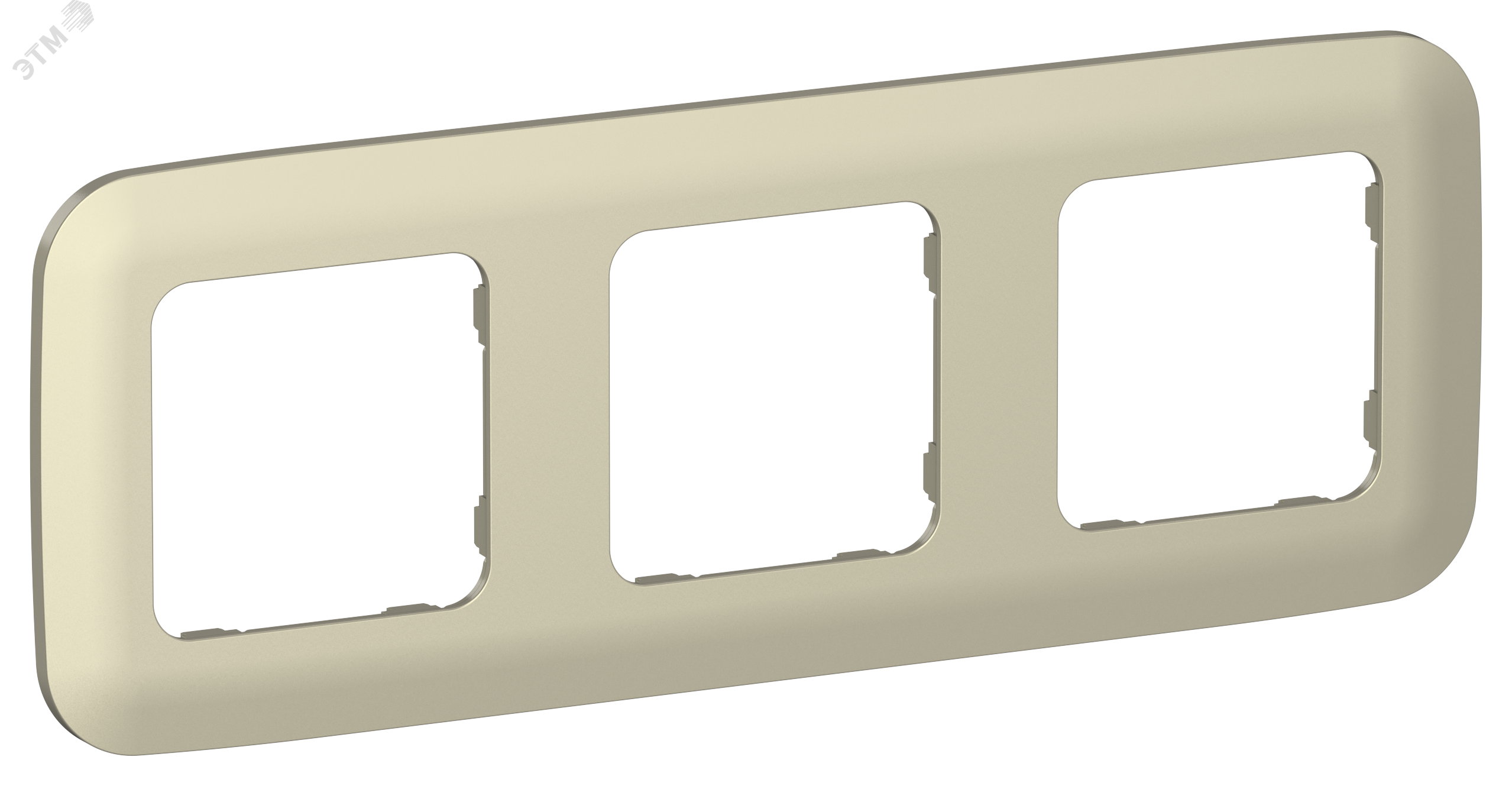 Изображение товара FLITE ARTISTIC Рамка 3-местная РУ-3-А-ФлШ шампань IEK (шт)