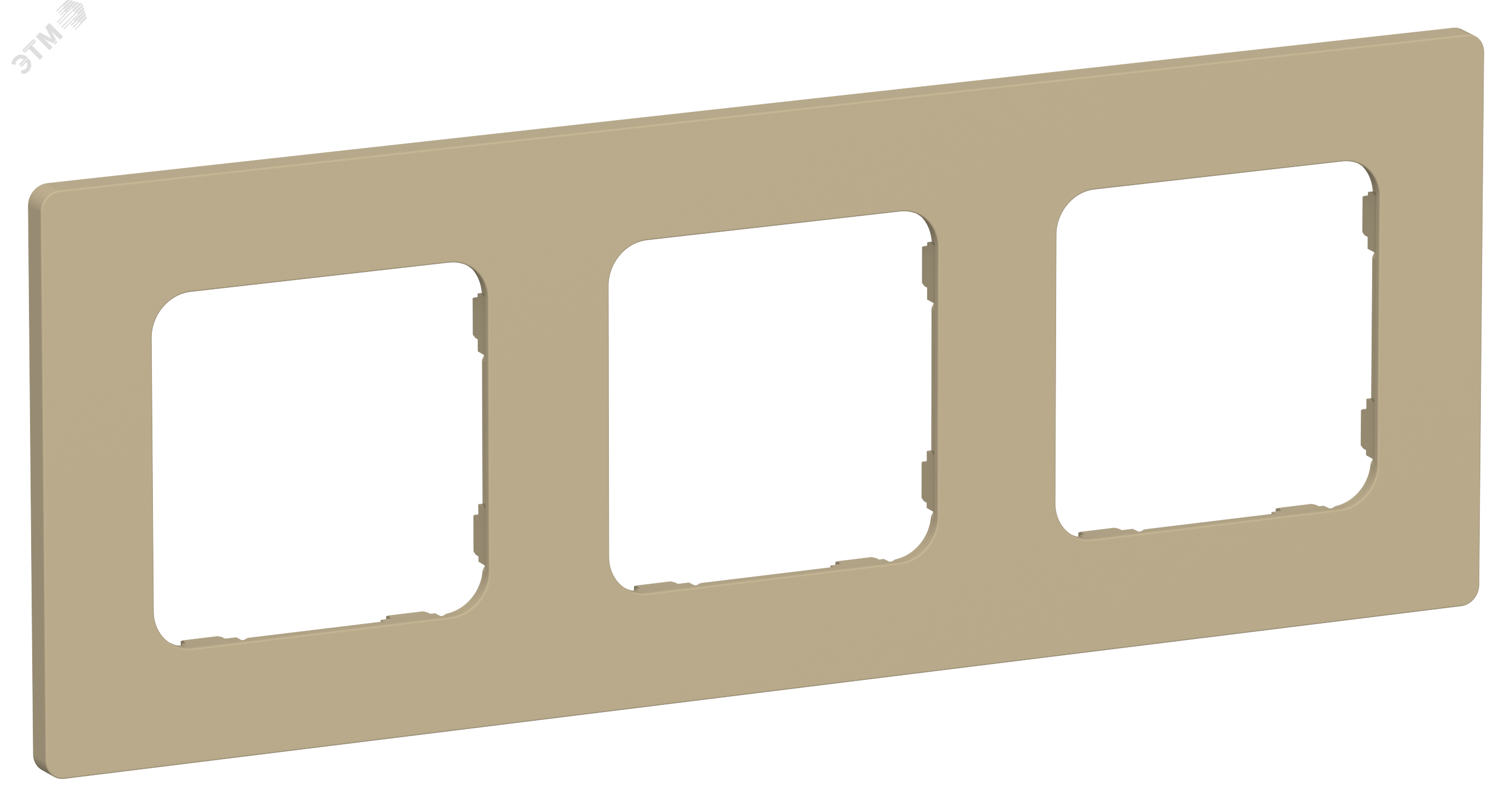 Изображение товара FLITE CLASSIC Рамка 3-местная РУ-3-К-ФлХ от IEK в цвете хаки