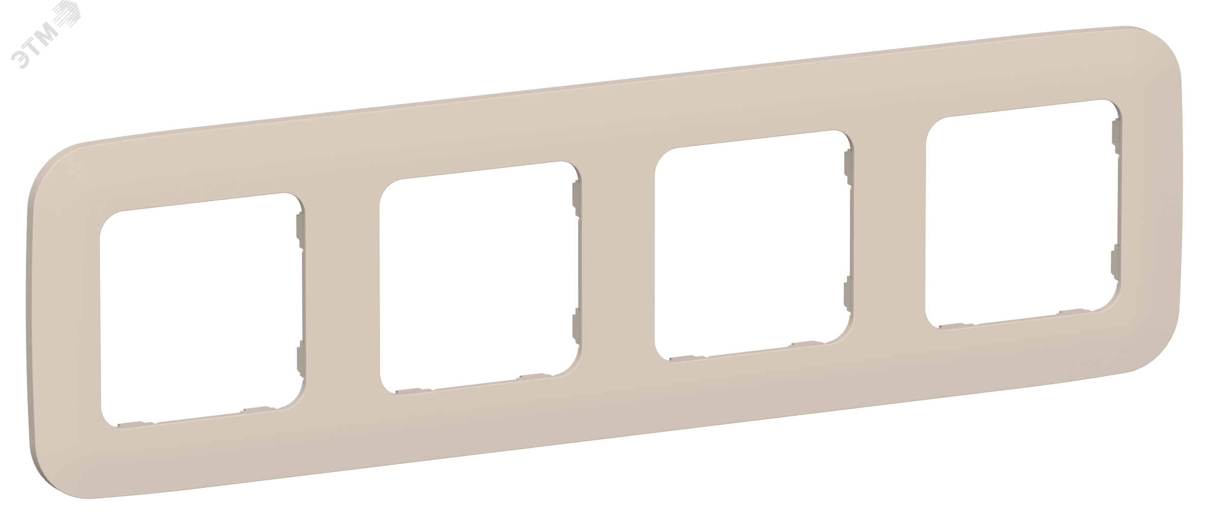 Изображение товара FLITE ARTISTIC Рамка 4-местная РУ-4-А-ФлЛ льняной IEK