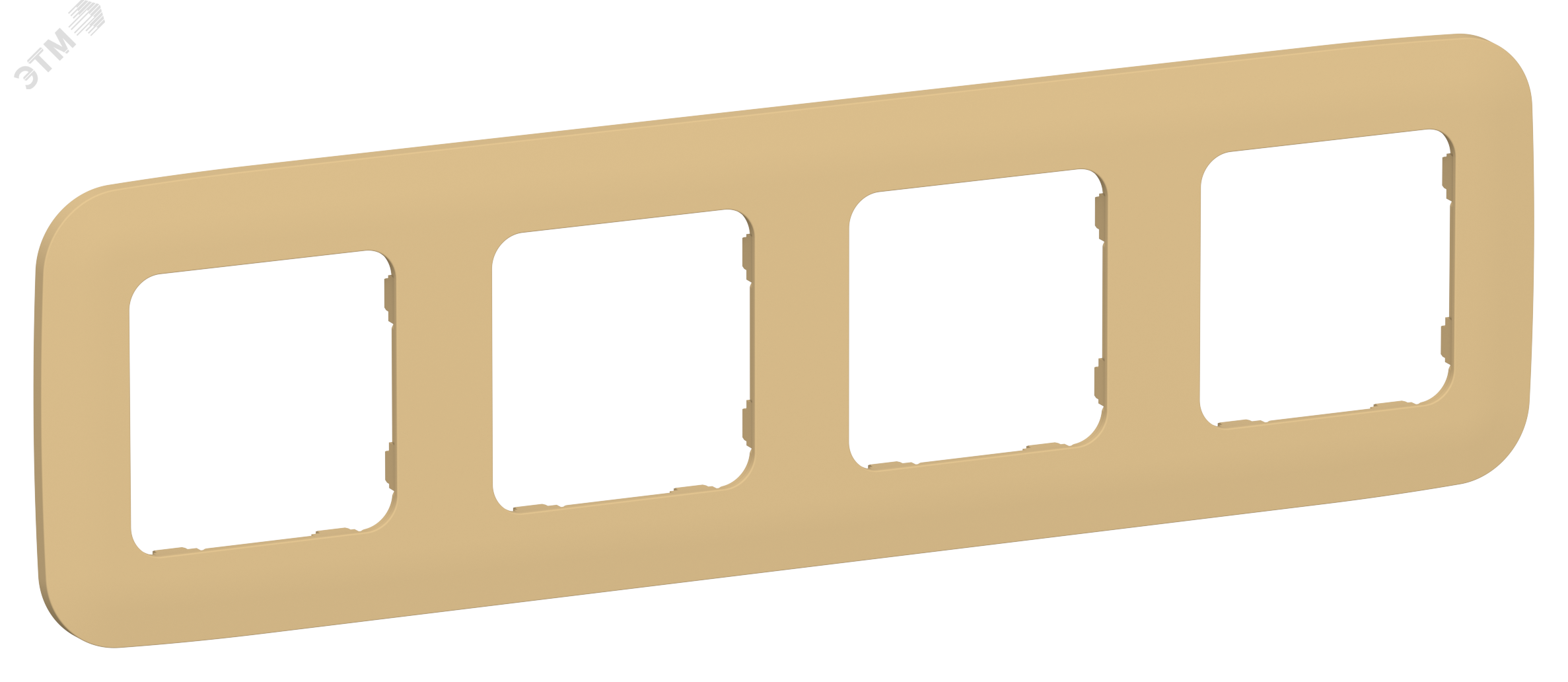 Изображение товара Рамка 4-местная IEK RУ-4-А-ФлШм для электросистем коричневая