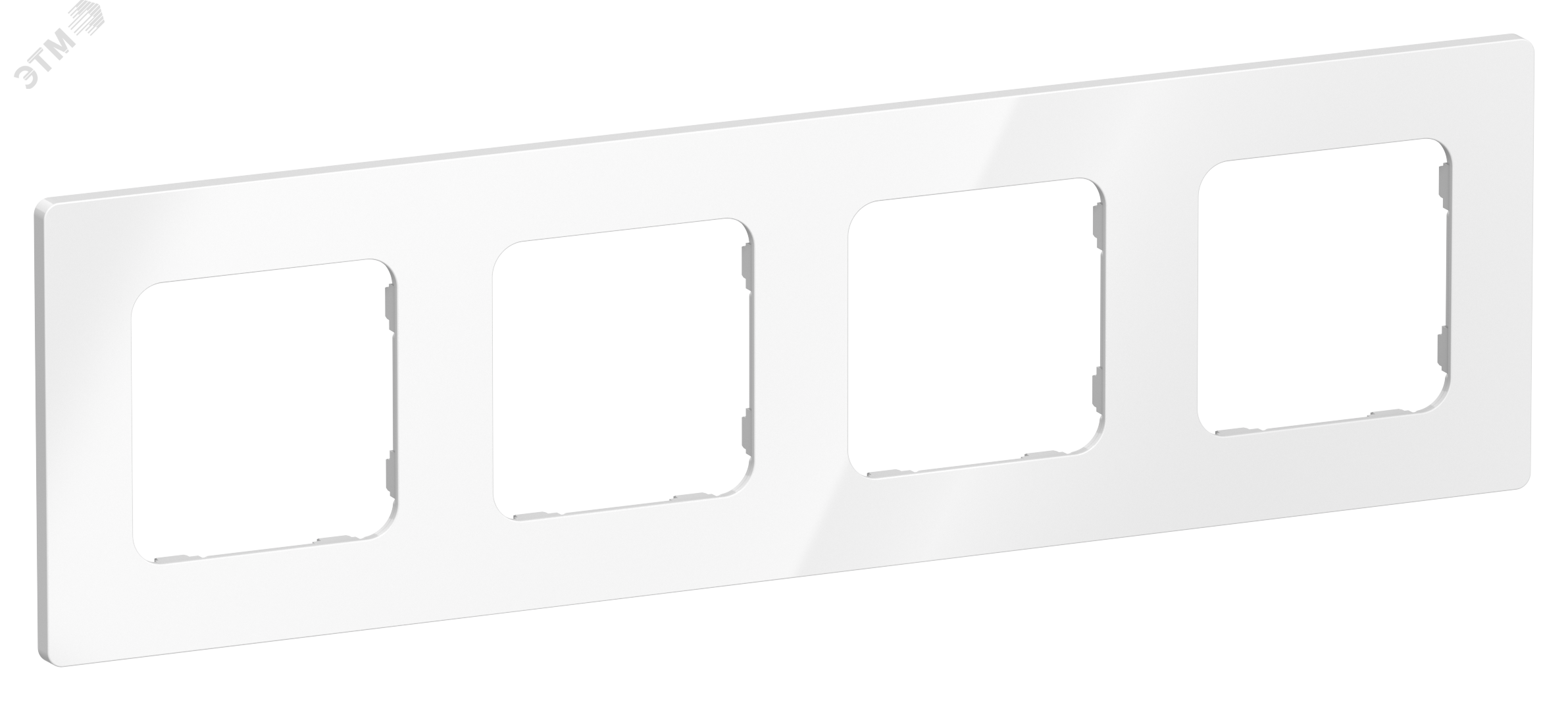 Изображение товара FLITE CLASSIC Рамка 4-местная белая IEK РУ-4-К-ФлБ