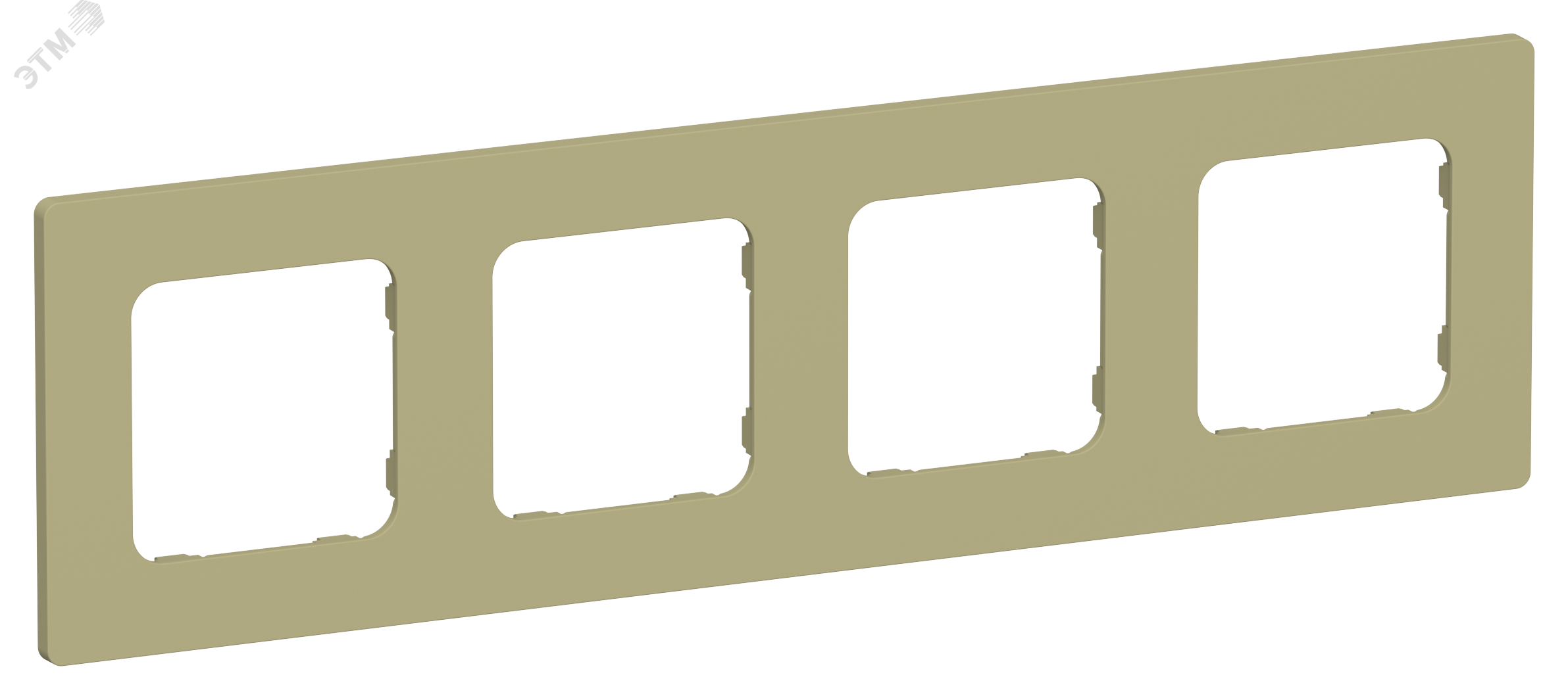 Изображение товара Рамка 4-местная IEK FLITE CLASSIC РУ-4-К-ФлО оливковая Матовое покрытие
