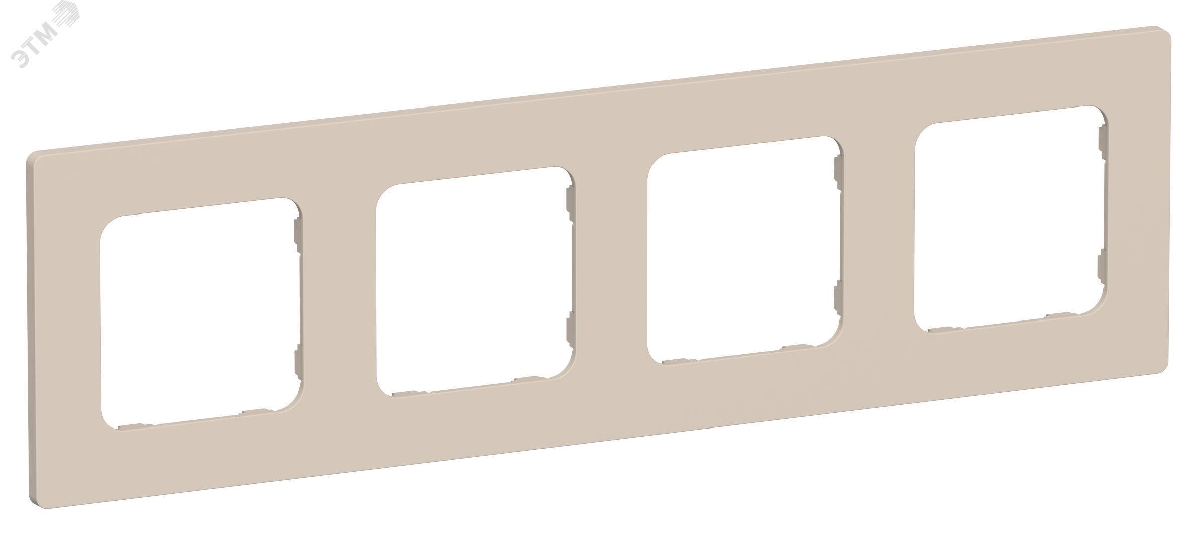 Изображение товара FLITE CLASSIC Рамка 4-местная РУ-4-К-ФлЛ льняной IEK