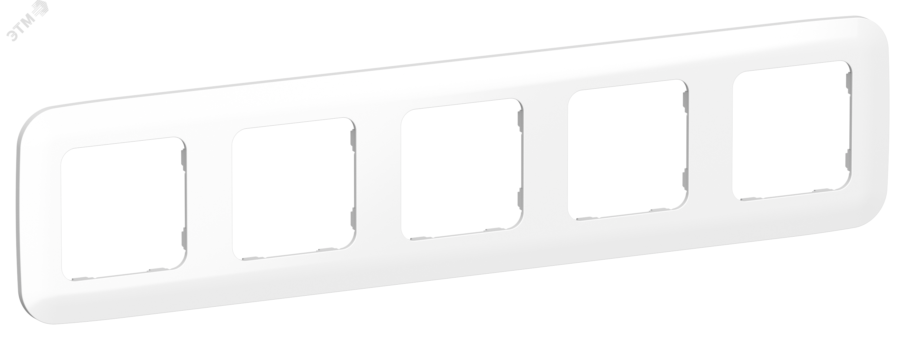 Изображение товара FLITE ARTISTIC белая рамка 5-местная РУ-5-А-ФлБ от IEK