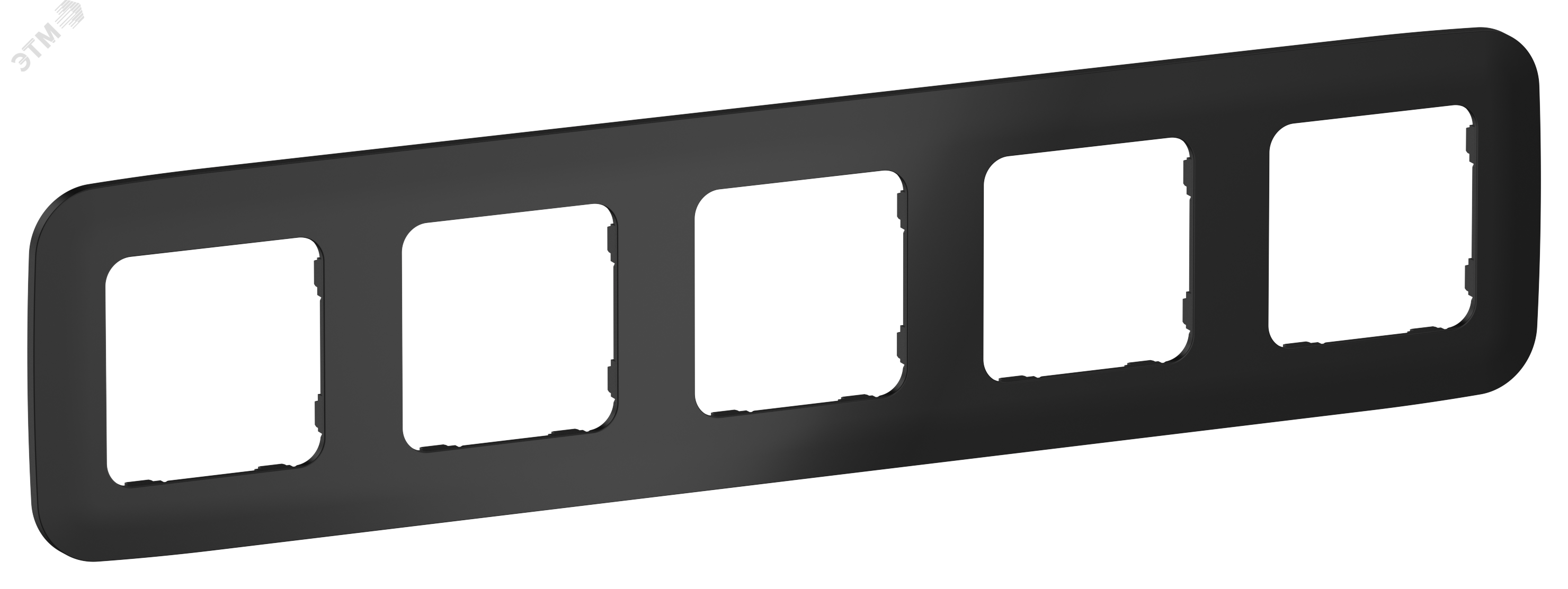 Изображение товара FLITE ARTISTIC рамка 5-местная черный IEK