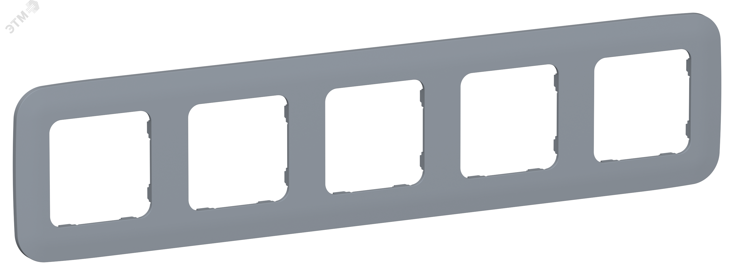 Изображение товара Рамка 5-местная IEK РУ-5-А-ФлМ маренго синяя матовая
