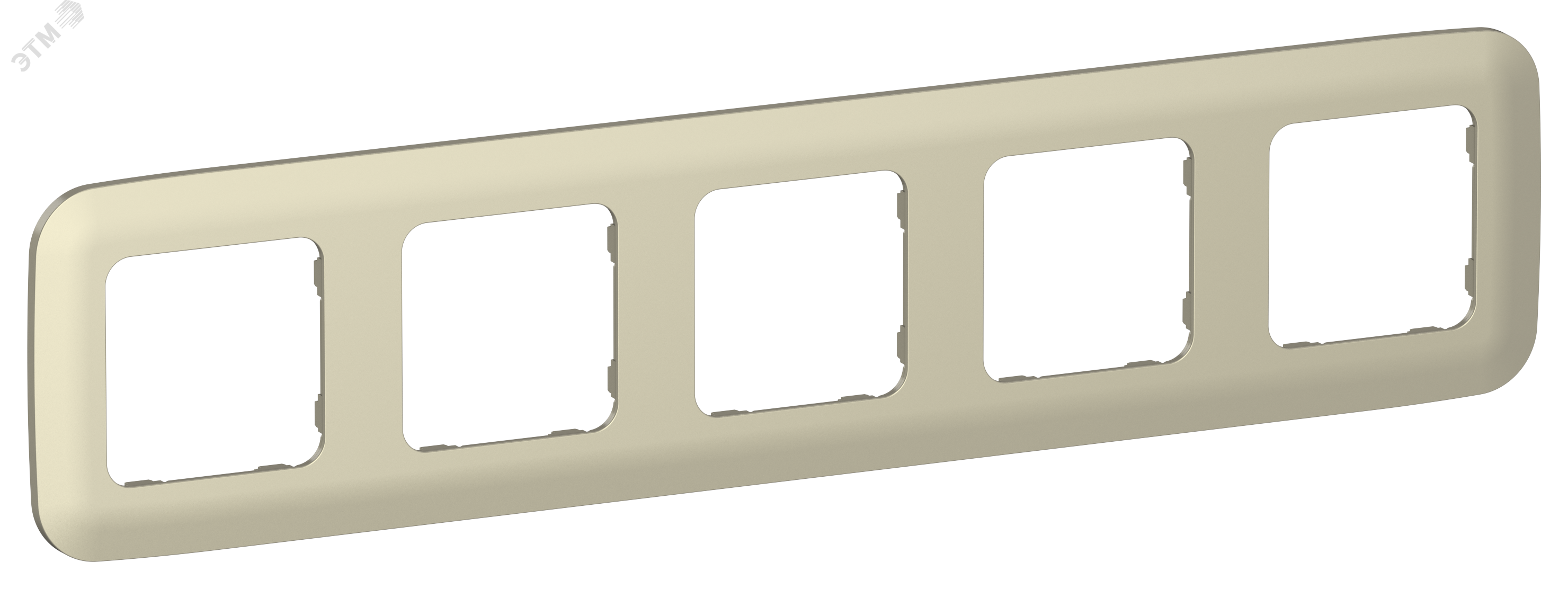 Изображение товара Рамка 5-местная FLITE ARTISTIC IEK шампань для электросетевых устройств