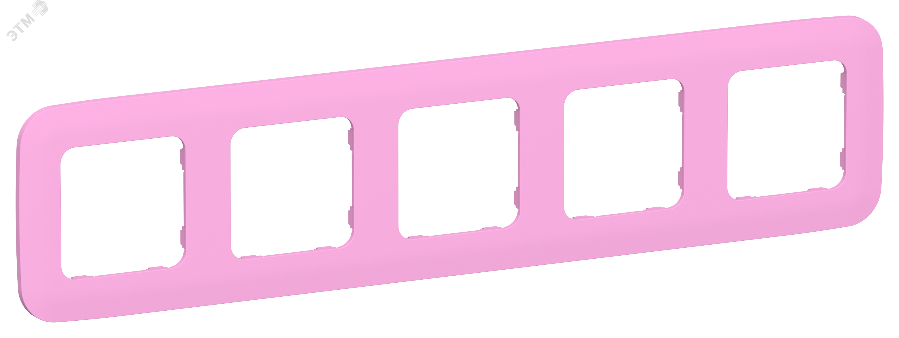 Изображение товара Рамка 5-местная FLITE ARTISTIC РУ-5-А-ФлПр пурпурного цвета IEK