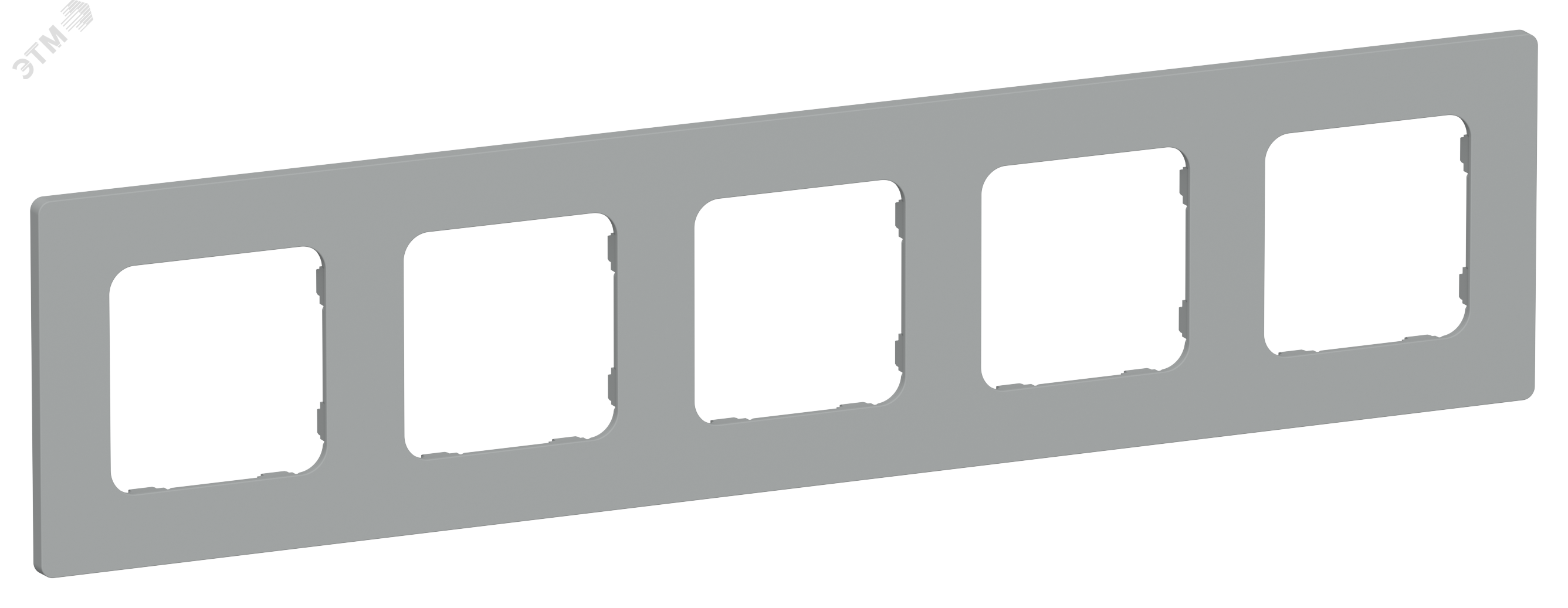 Изображение товара Рамка 5-местная серого цвета IEK FLITE CLASSIC РУ-5-К-ФлС