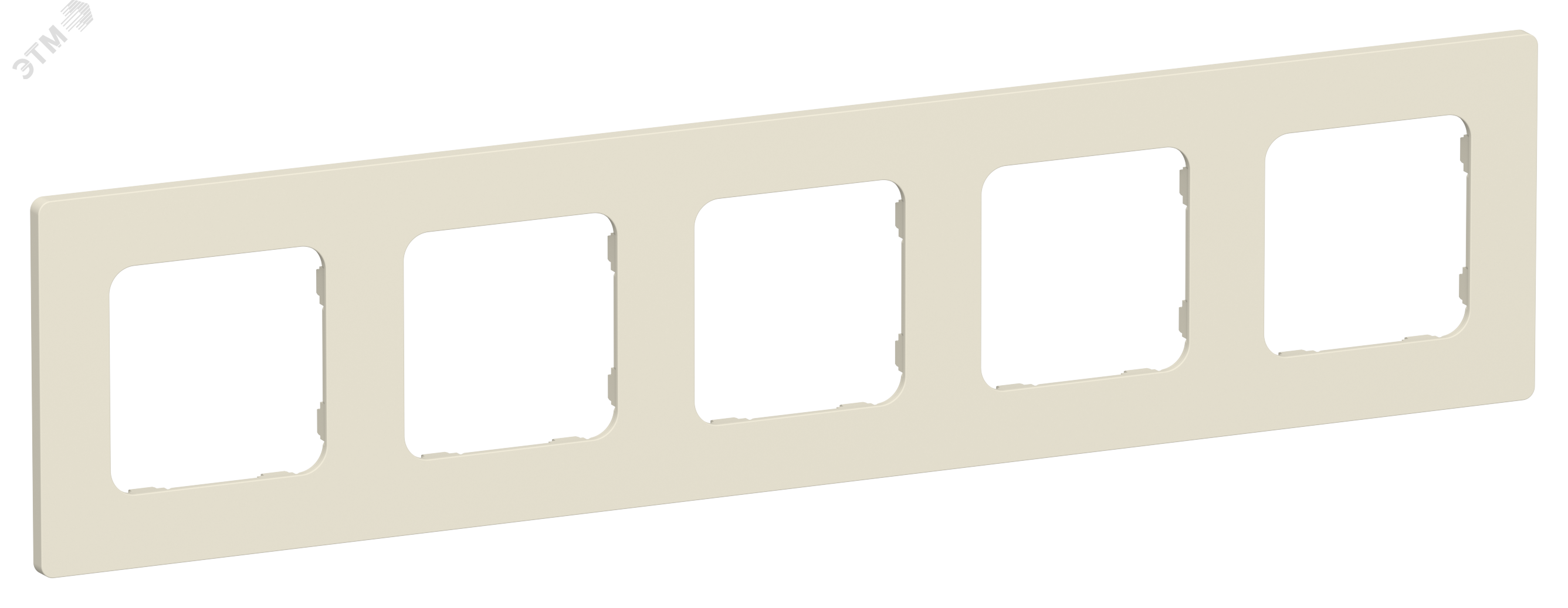 Изображение товара Рамка 5-местная IEK FLITE РУ-5-К-ФлСл сливочный для электросоединений