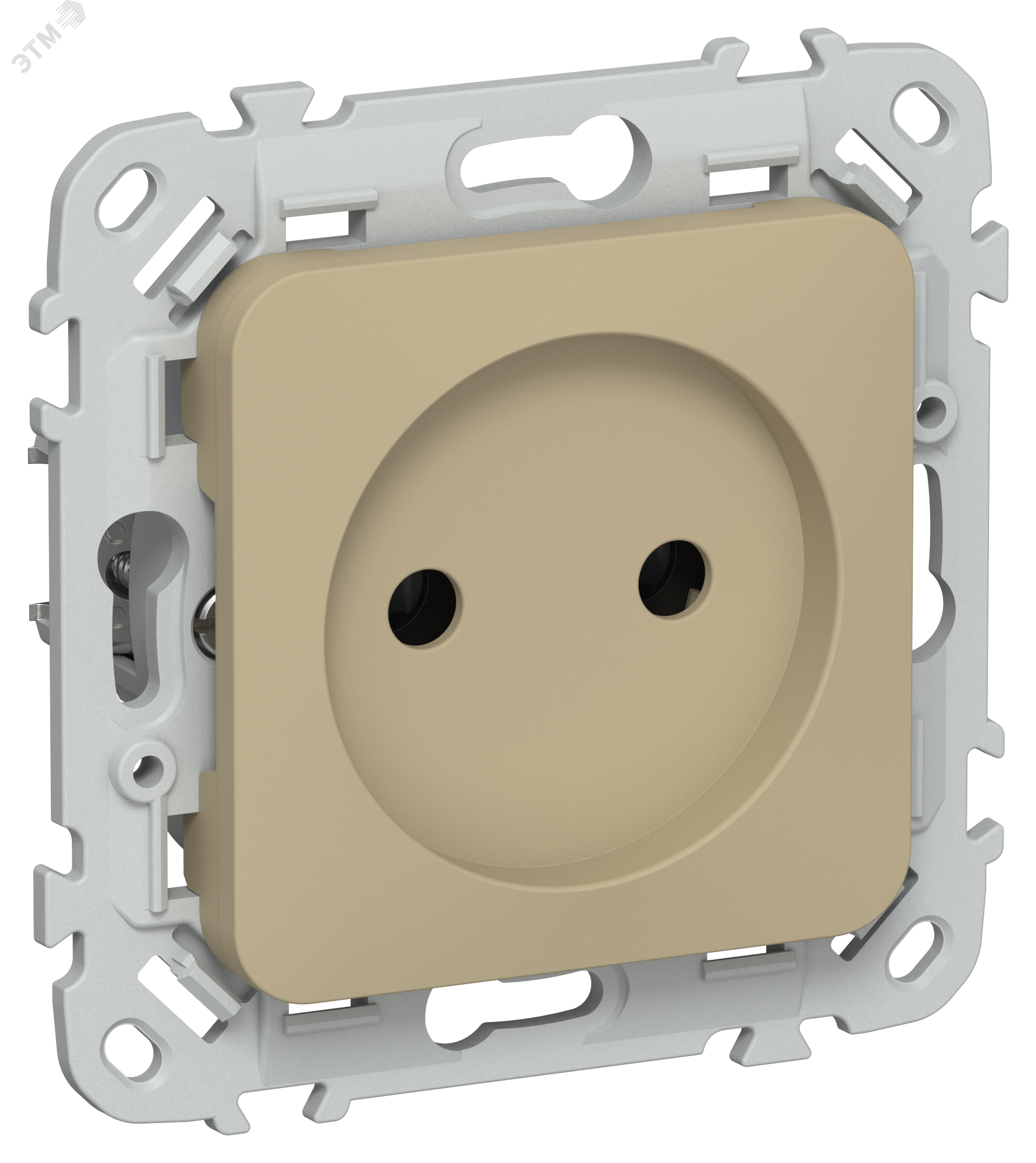 Изображение товара Розетка без заземления IEK FLITE РС01-1-ФлХ скрытая монтаж желто-зеленая