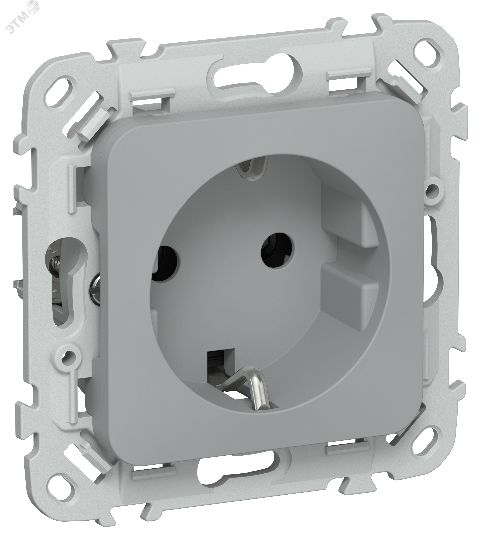 Изображение товара Розетка FLITE с заземлением 16A серый IEK РС11-1-ФлС