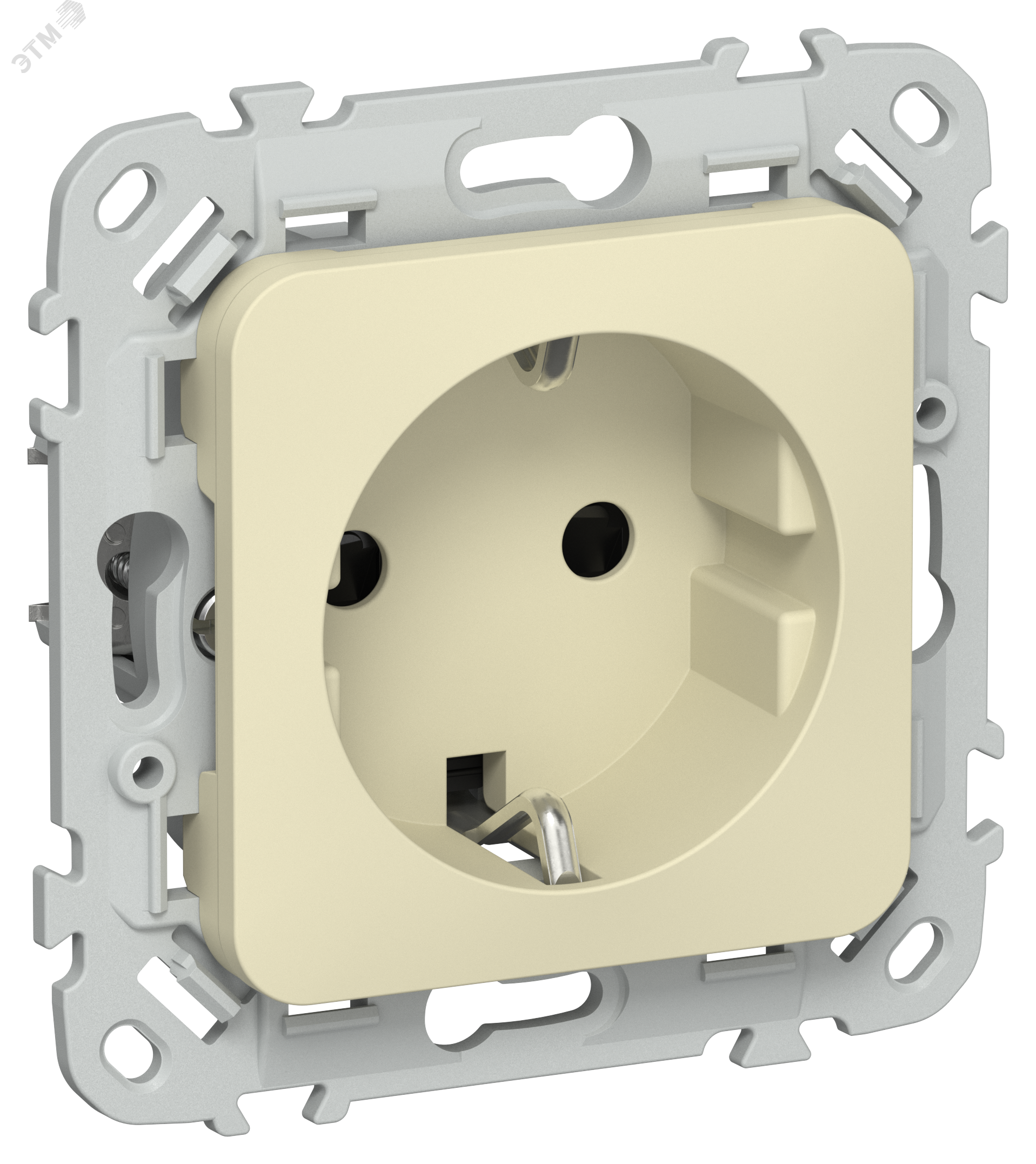 Изображение товара Розетка с заземлением серии FLITE IEK 16А безвинтовое крепление