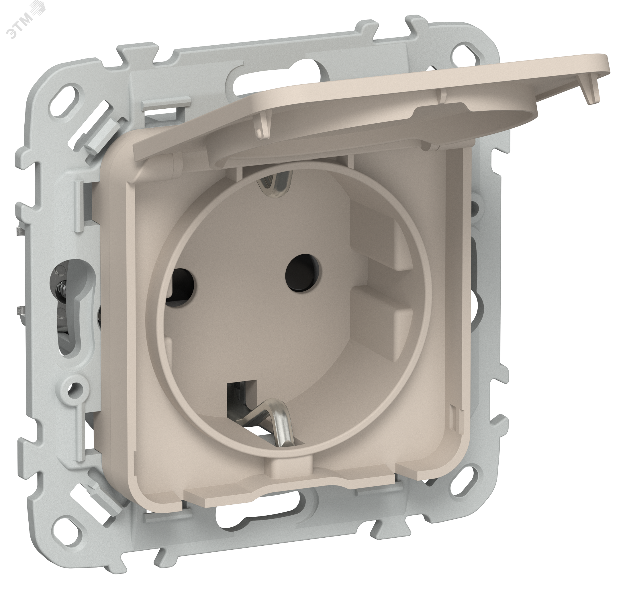 Изображение товара FLITE Розетка с заземлением IP44 безвинтовое крепление