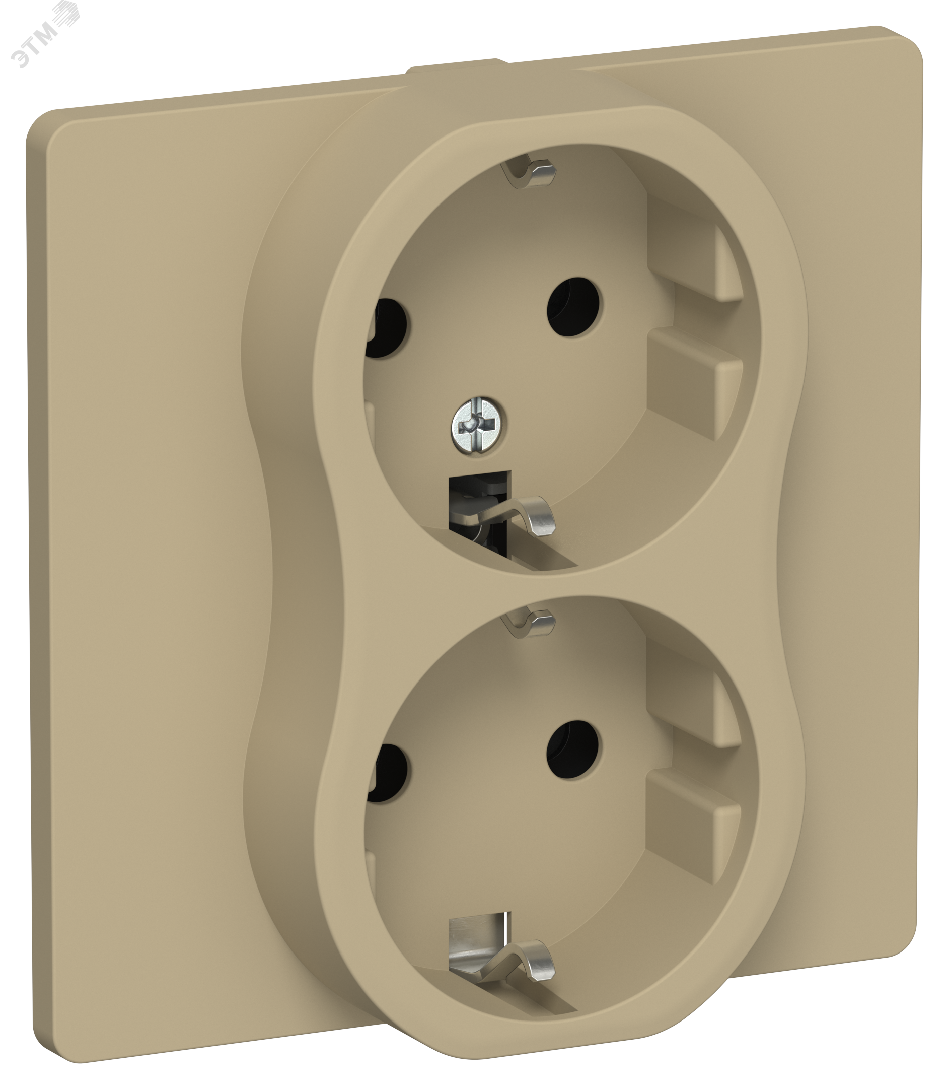 Изображение товара Розетка 2-местная без защитных шторок с заземлением IEK серия FLITE Изображение товара Розетка 2-местная без защитных шторок с заземлением IEK серия FLITE