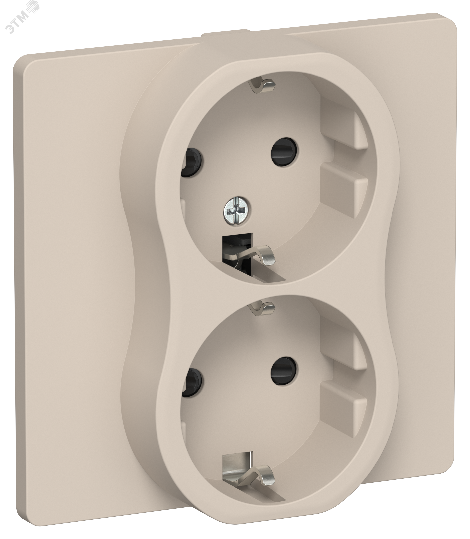 Изображение товара FLITE Розетка 2-местная с заземлением 16А IEK