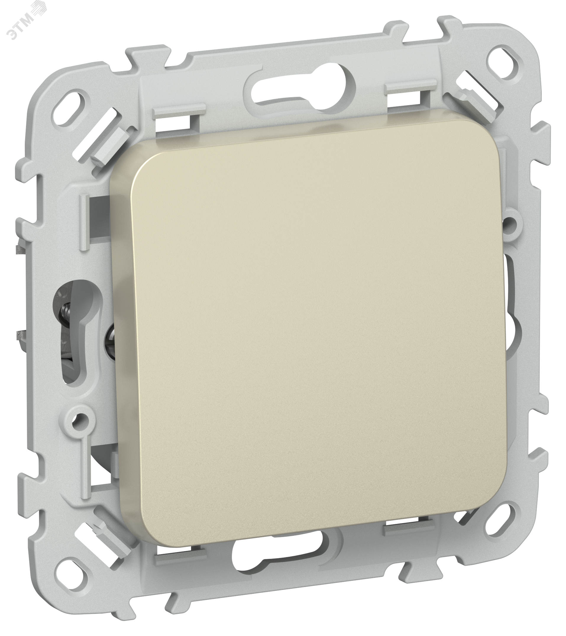 Изображение товара Выключатель 1-клавишный 10А IPS IP20 Шампань IEK FLITE