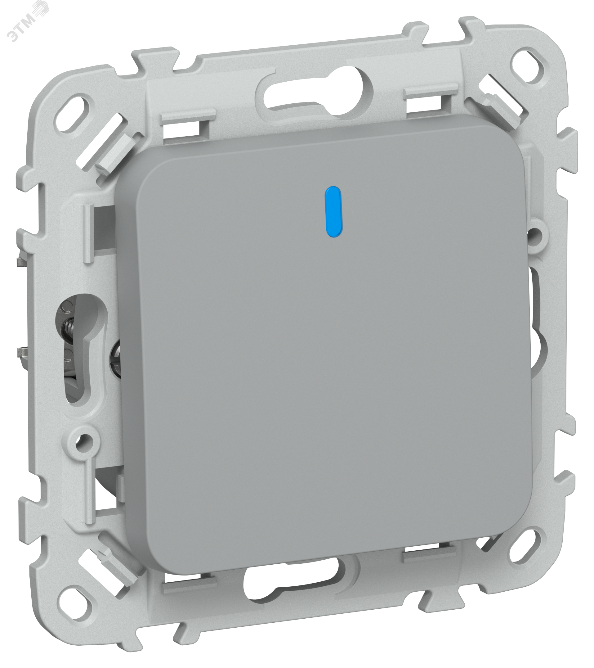 Изображение товара Выключатель 1-клавишный проходной серый серии FLITE IEK 10А IP20