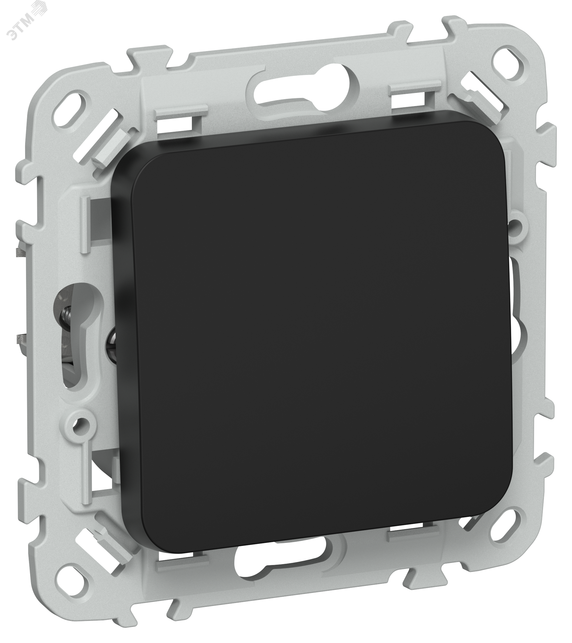 Изображение товара FLITE Выключатель 1-клавишный кнопочный 10А черный IEK