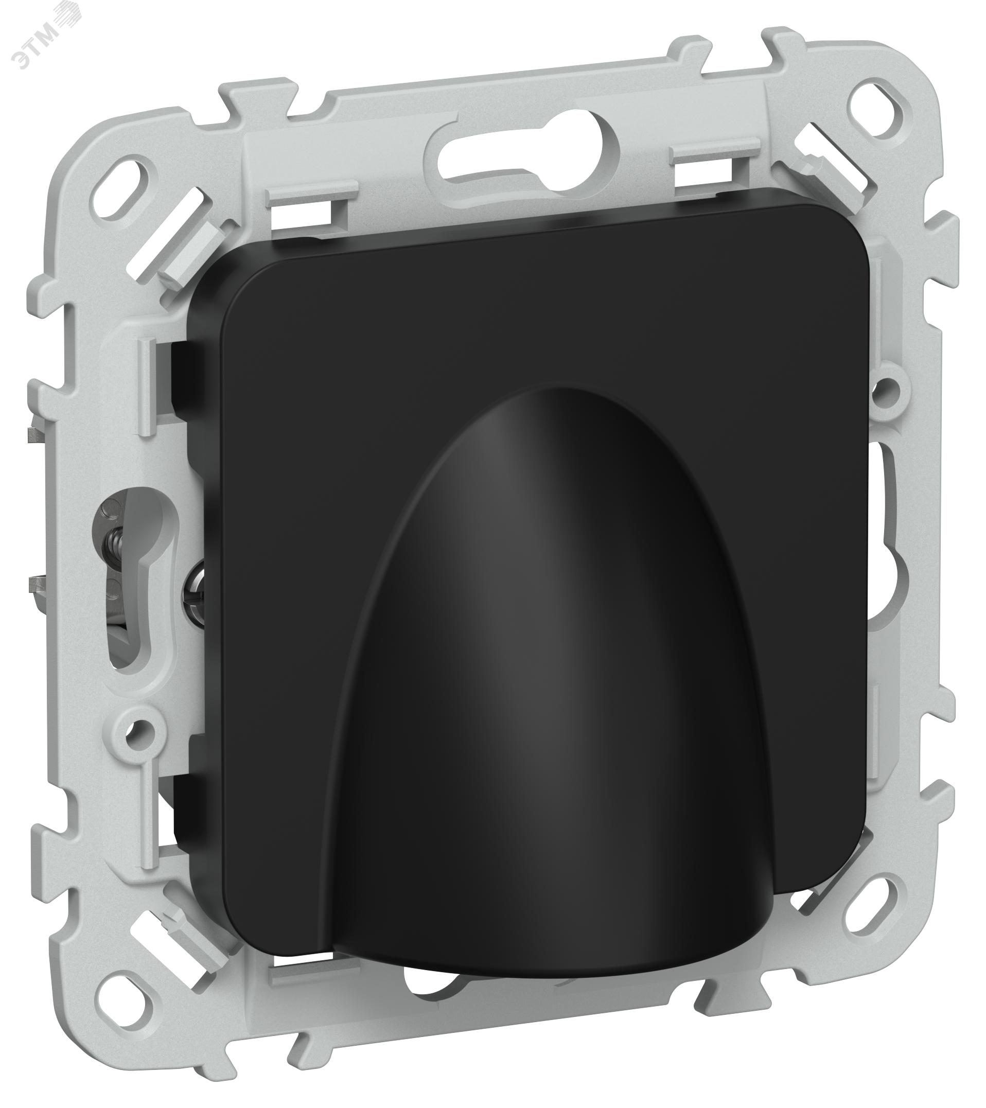 Изображение товара Вывод кабеля КВ-ФлЧ черный IEK серия FLITE скрытый монтаж