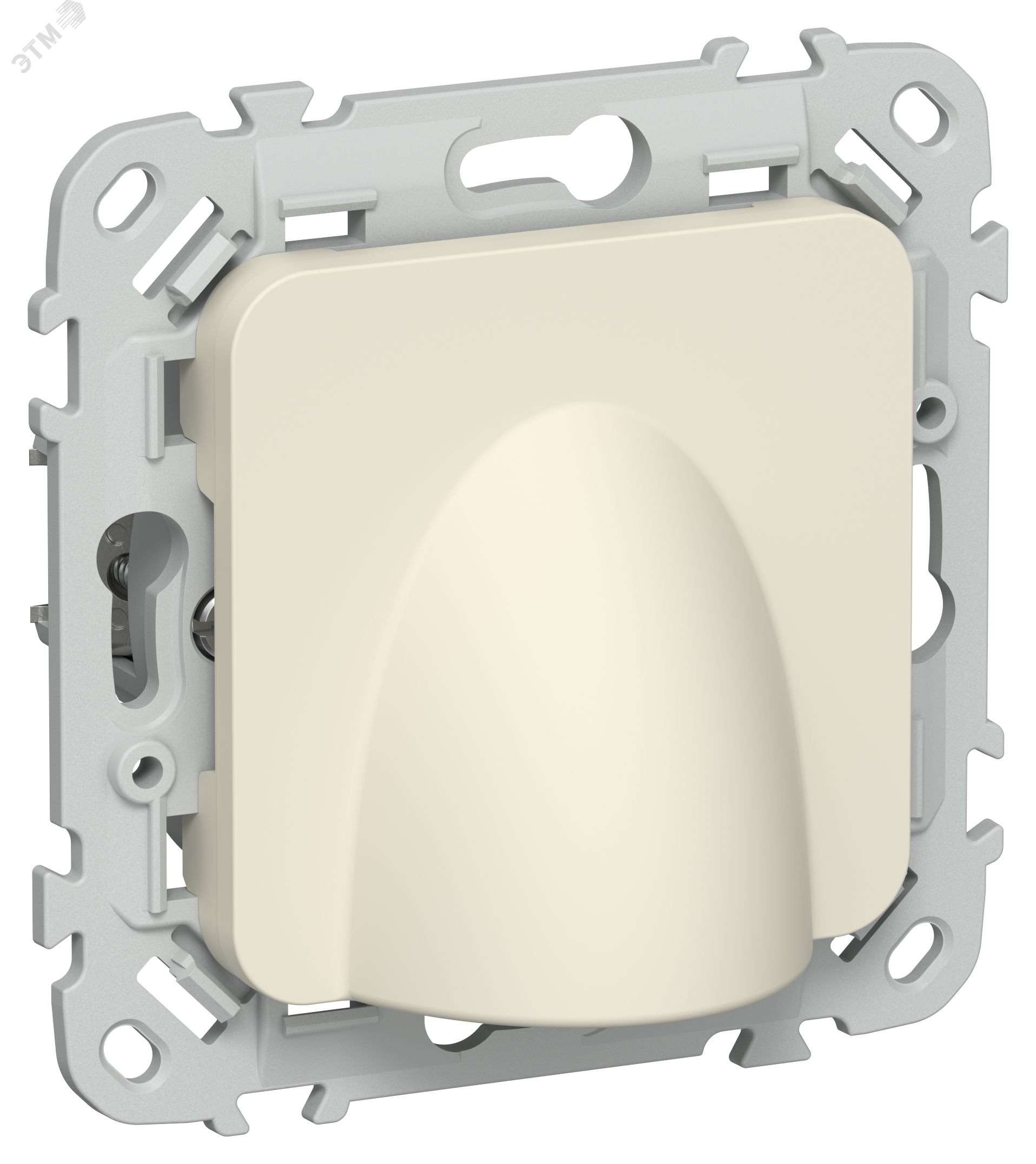 Изображение товара Вывод кабеля КВ-ФлСл сл IEK светло-бежевый монтаж скрытый серия FLITE