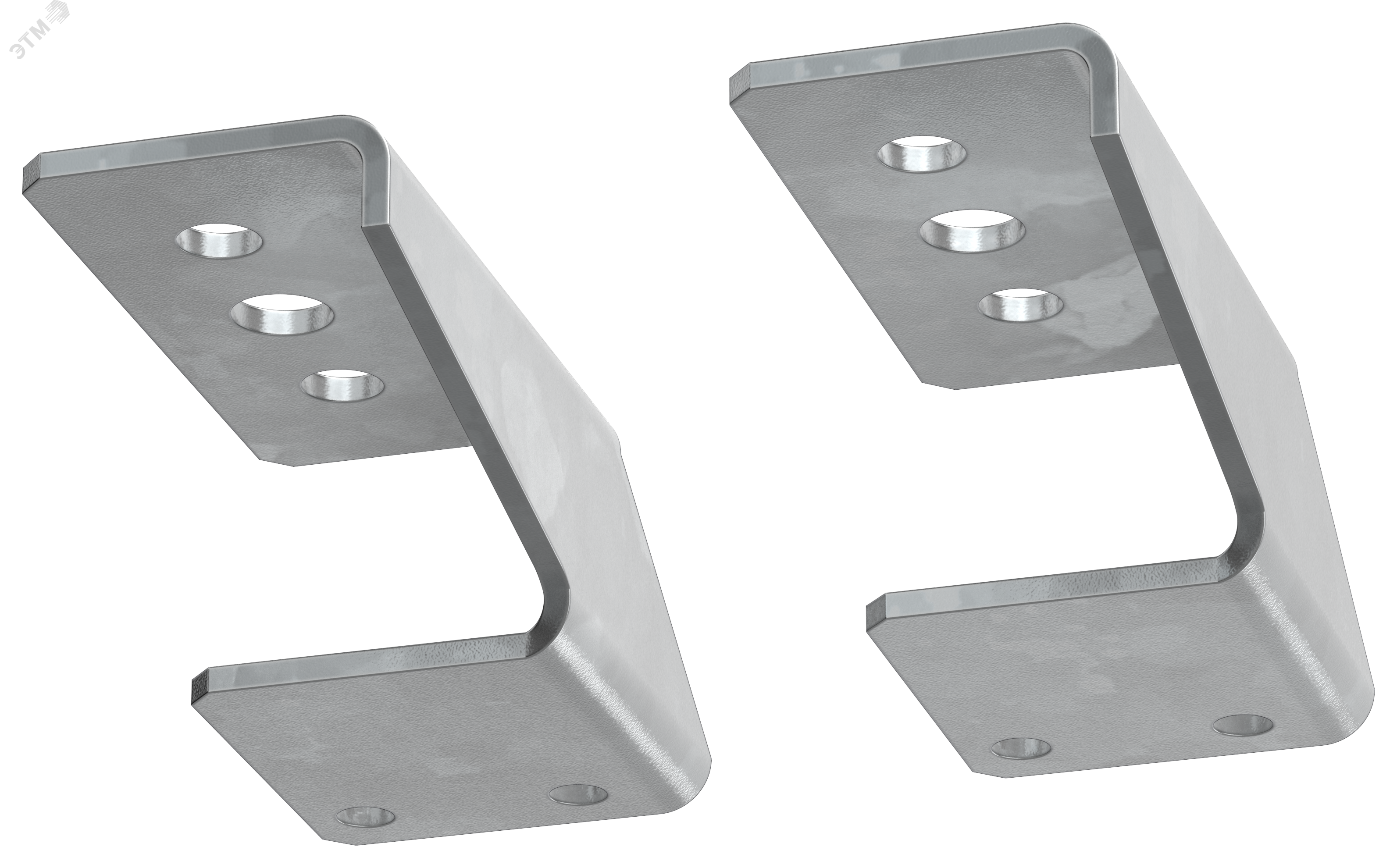 Изображение товара Кронштейн крепежный N-PE тип 2 от IEK для распределительных систем шин 2шт/упак