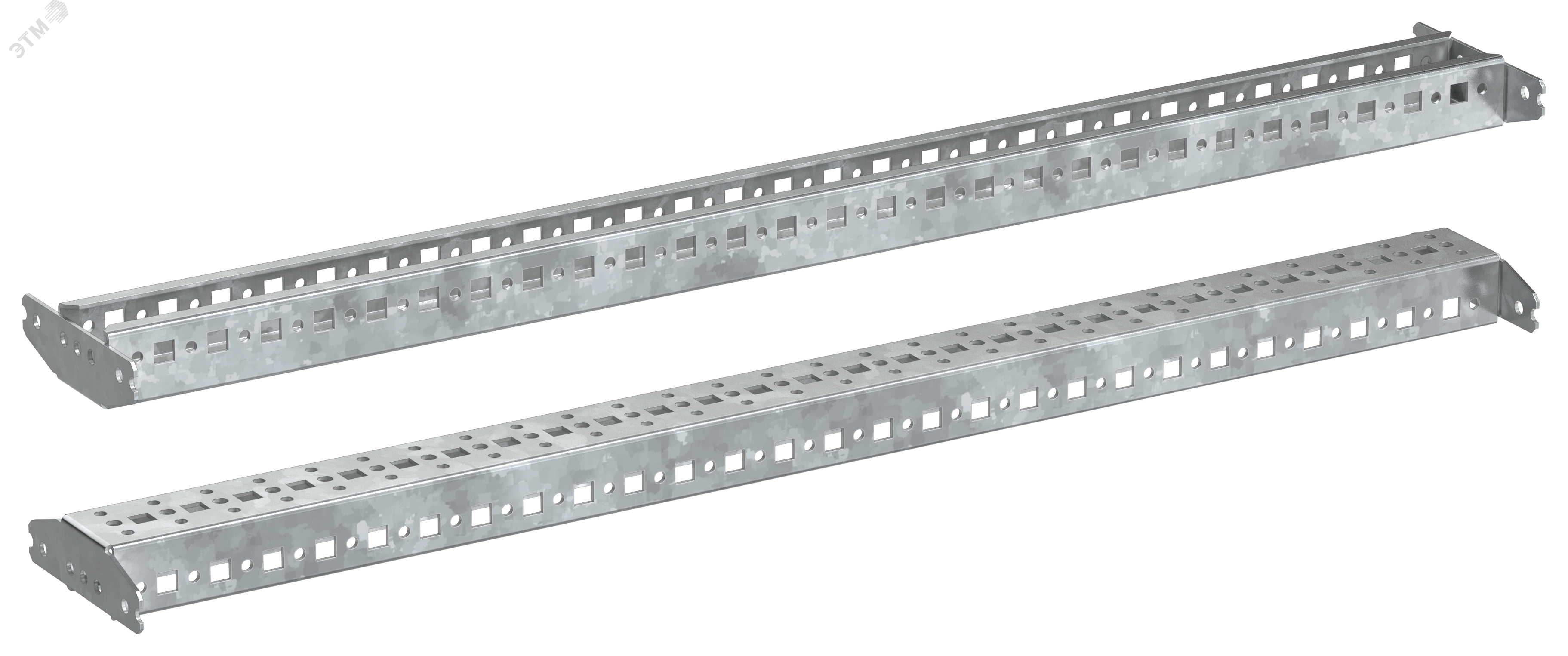 Изображение товара Рейка монтажная тип C 800мм IEK, стальной профиль для монтажа