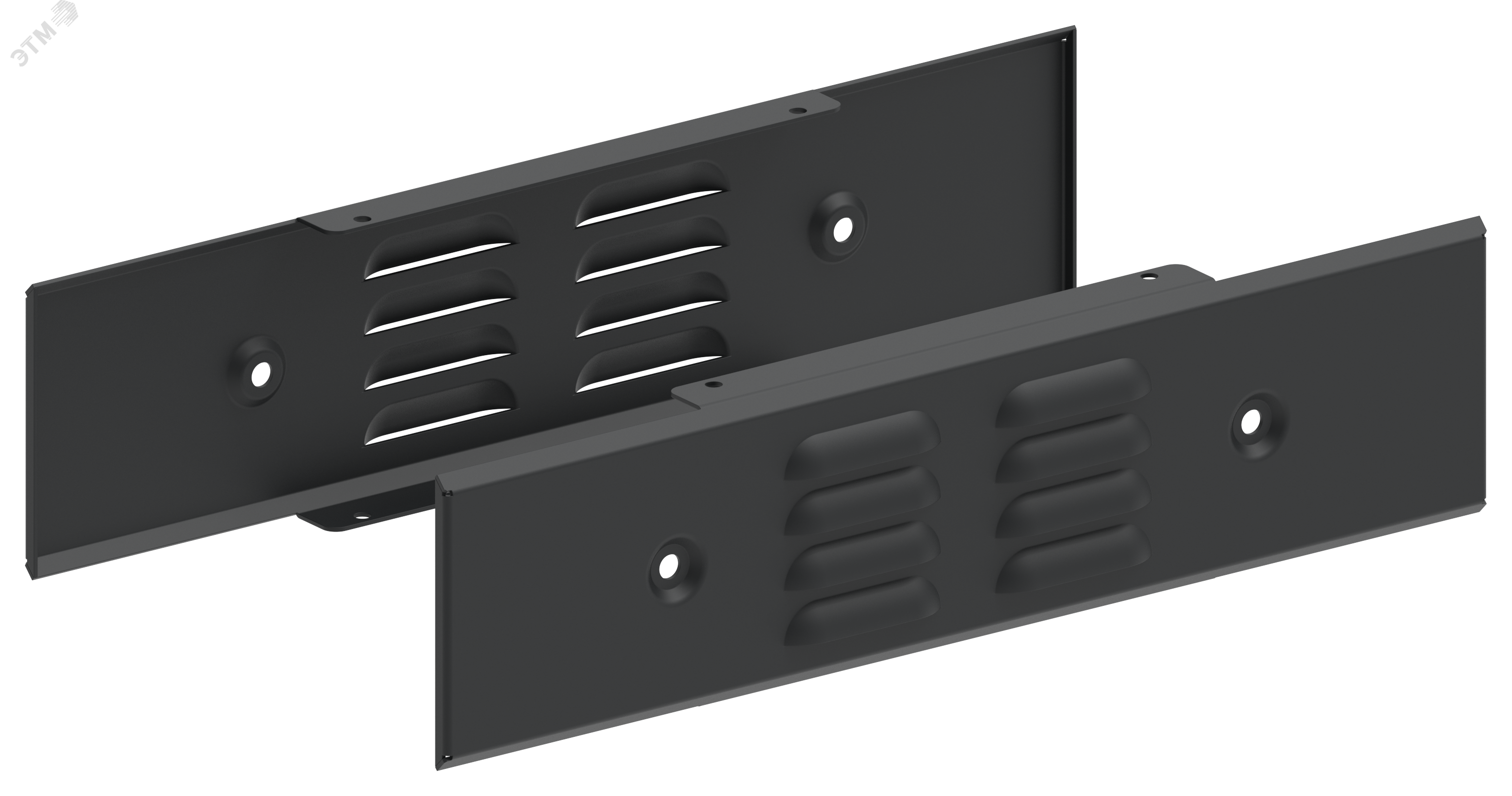 Изображение товара Панель цоколя вентилируемая 100х400мм RAL7021 IEK комплект 2 шт