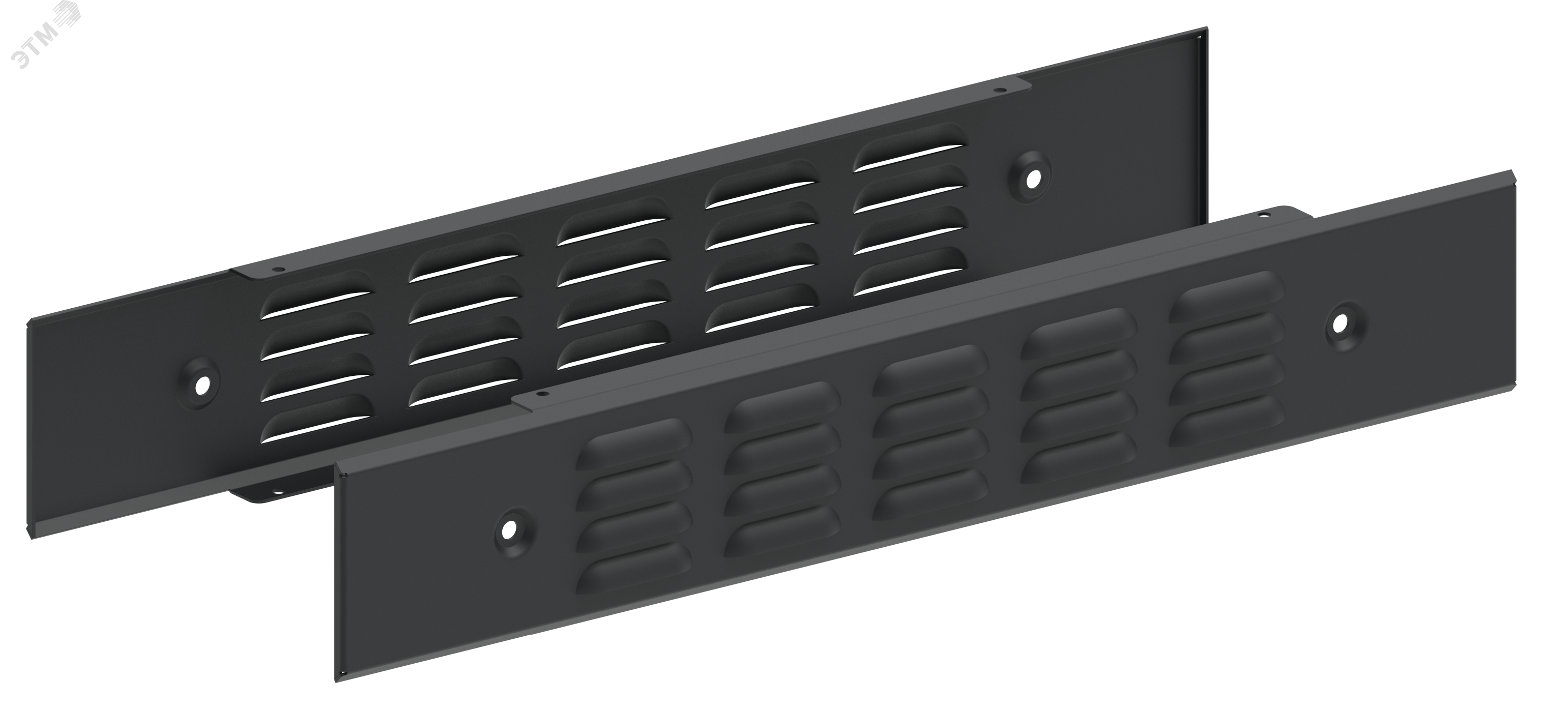 Изображение товара Панель цоколя вентилируемая 100х600мм RAL7021 IEK (2шт/компл)