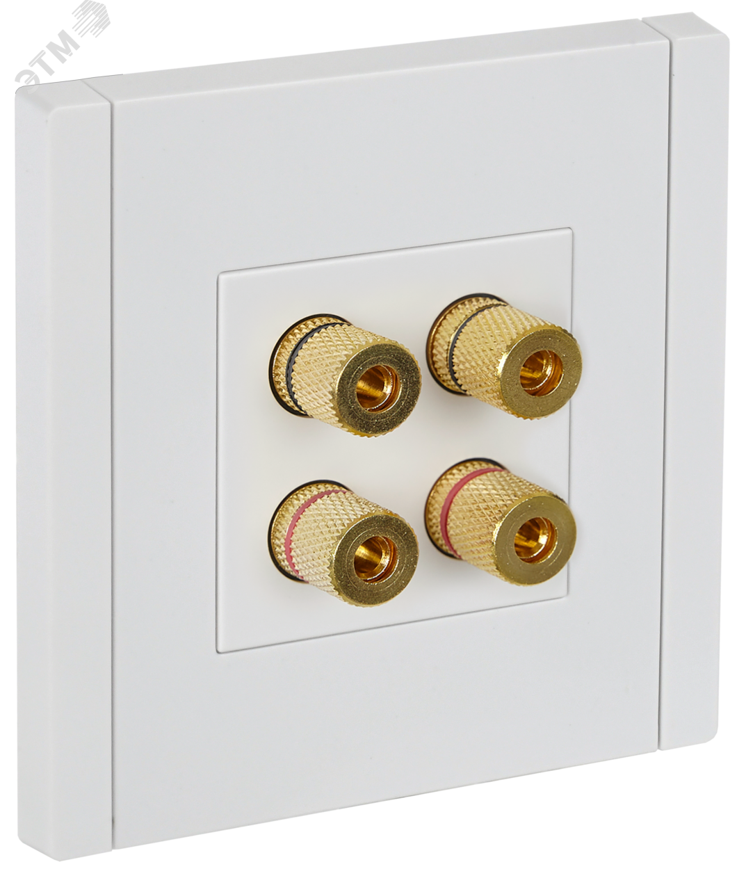 Изображение товара Аудиорозетка 4-местная FP239 белый IEK для акустической системы