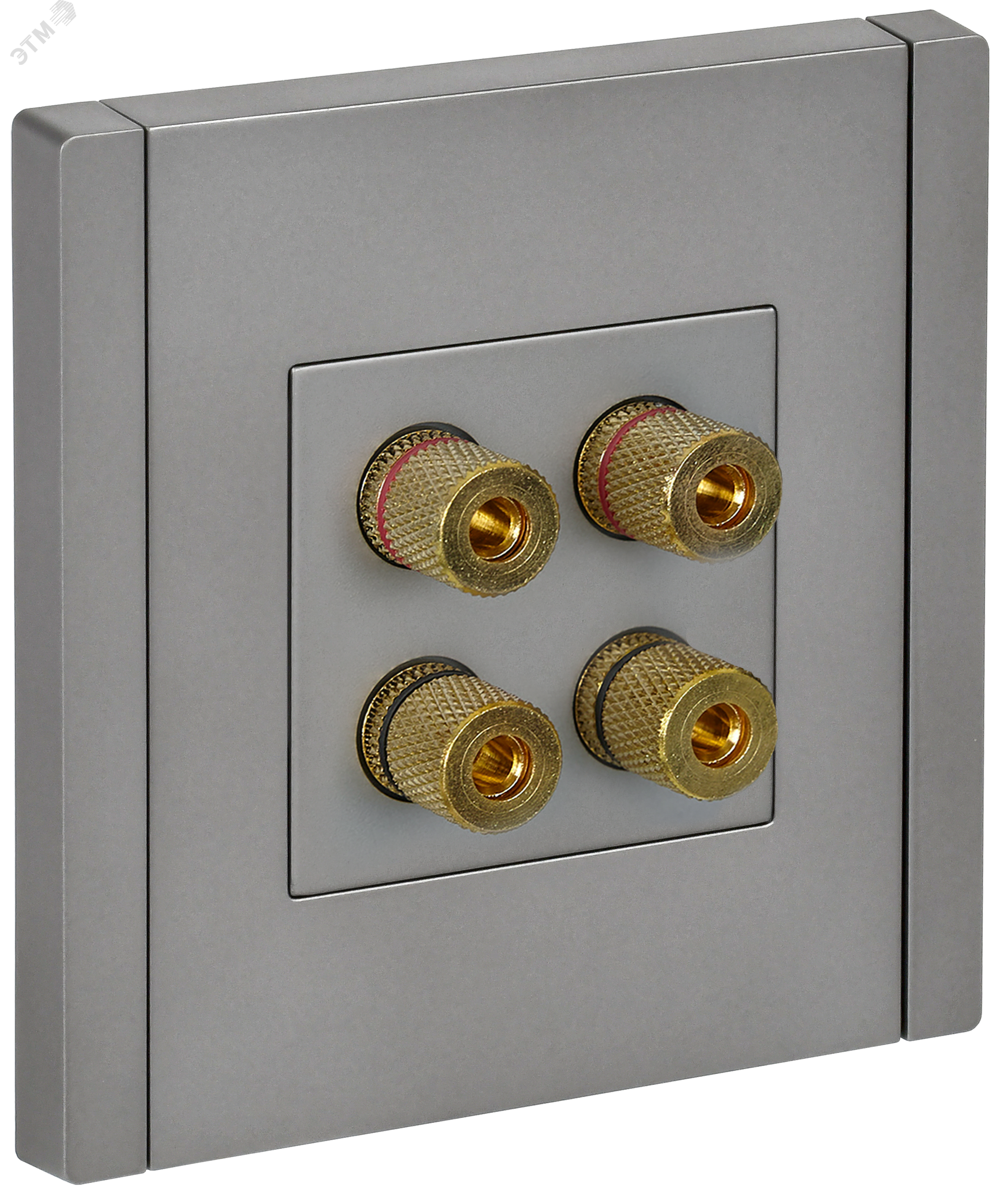 Изображение товара Аудиорозетка 4-местная FORTE&PIANO FP539 сталь IEK