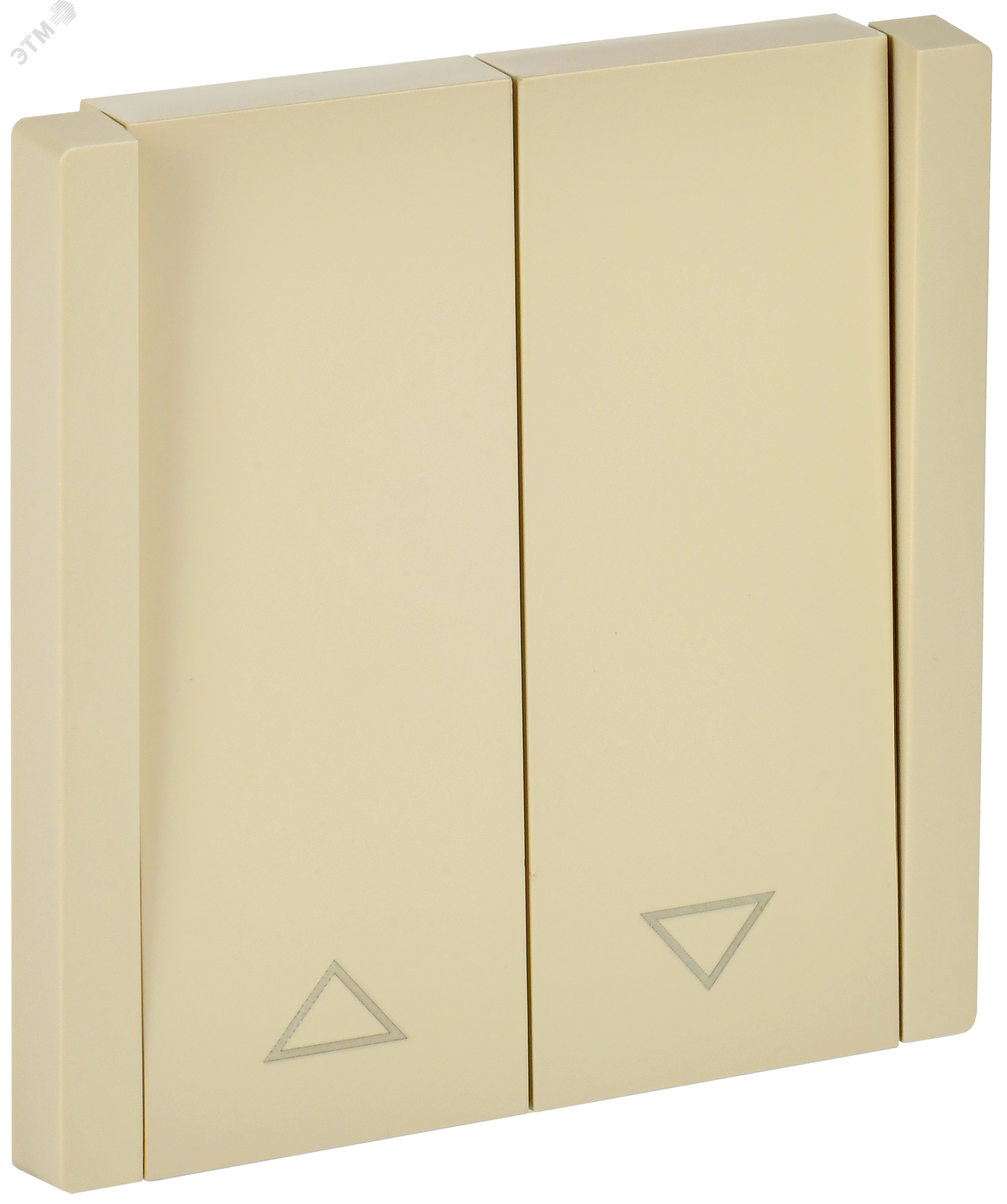 Изображение товара Выключатель жалюзи IEK FP411 ваниль, скрытый монтаж, IP20, 220 В