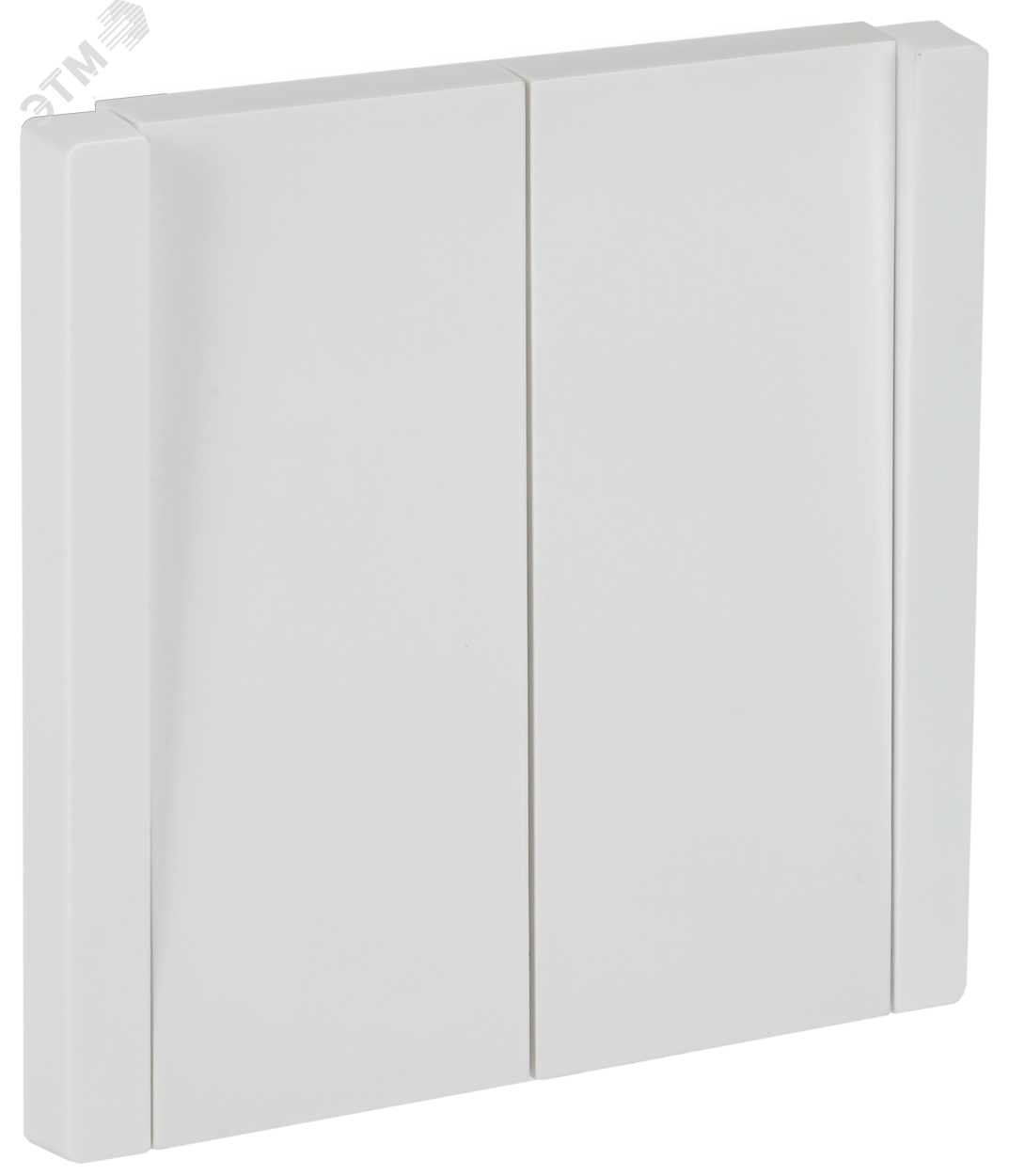 Изображение товара Выключатель 2-клавишный проходной белый IEK FORTE&PIANO FP207