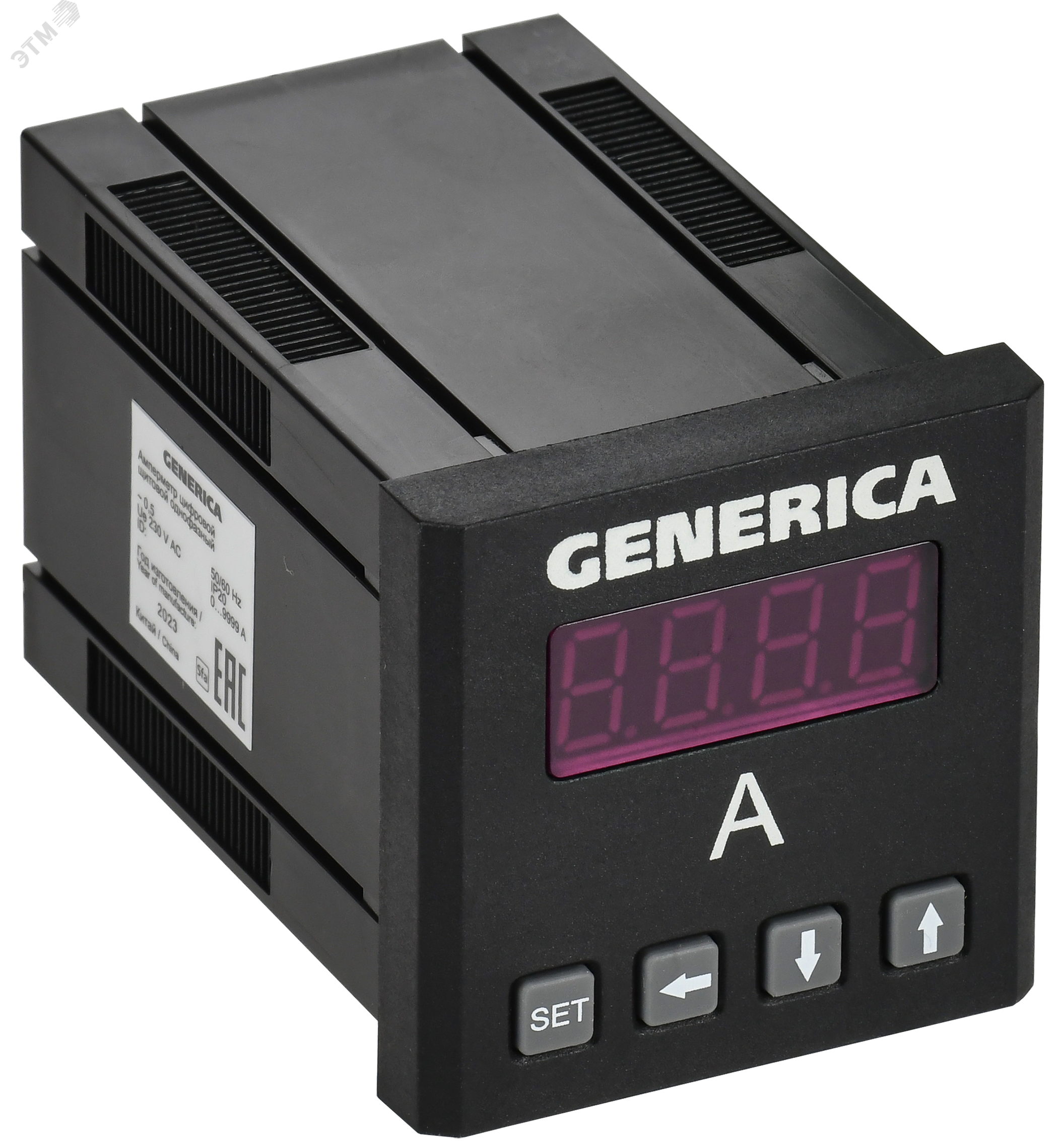 Изображение товара Амперметр цифровой щитовой 48х48мм LED GENERICA для измерения тока