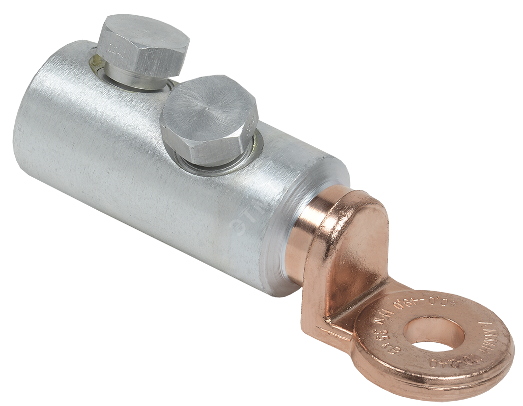 Алюминиевый механический наконечник со срывными болтами АМН 70-240 до 35 кВ