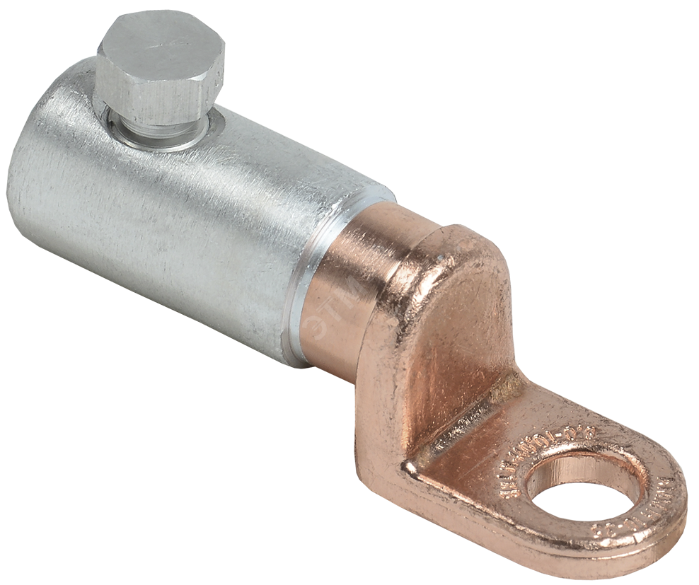 Медно-алюминиевый механический наконечник со срывными болтами АММН 10-35 до 1 кВ